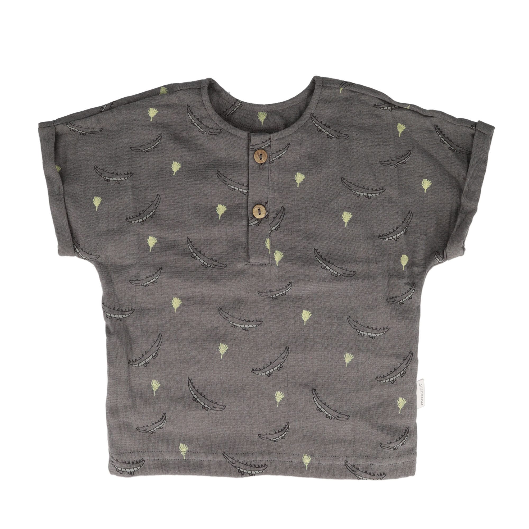 MAXIMO Kurzarmhemd GOTS BABY BOY-Hemd, Kurzer Arm Musselin