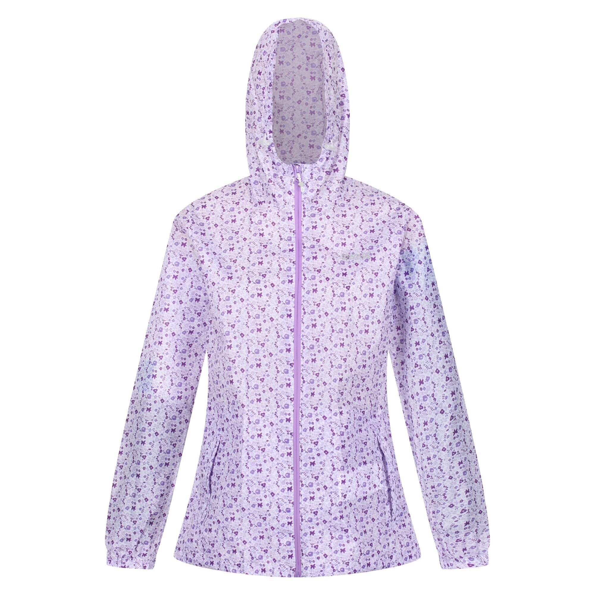 Regatta Regenjacke Print mit Packbeutel LtAmethyDtsy