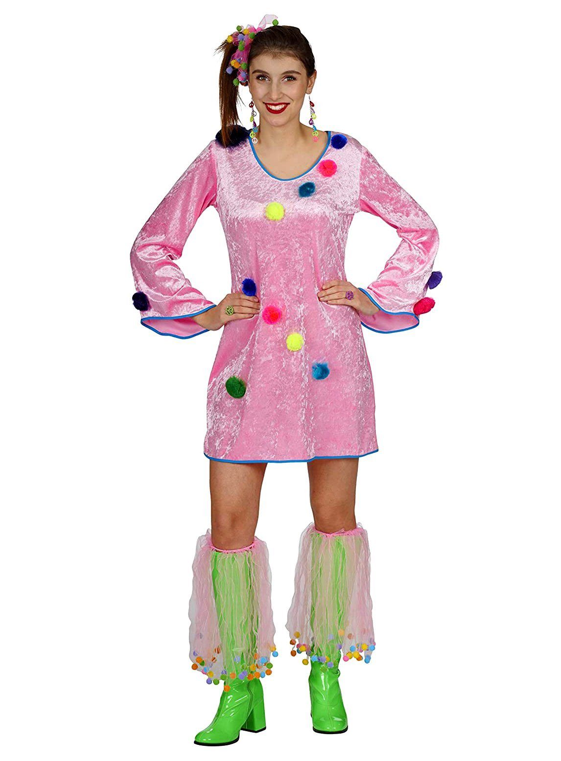 Clown-Kostüm Candy Clown Kleid Karneval Faschingskostüm Damen -