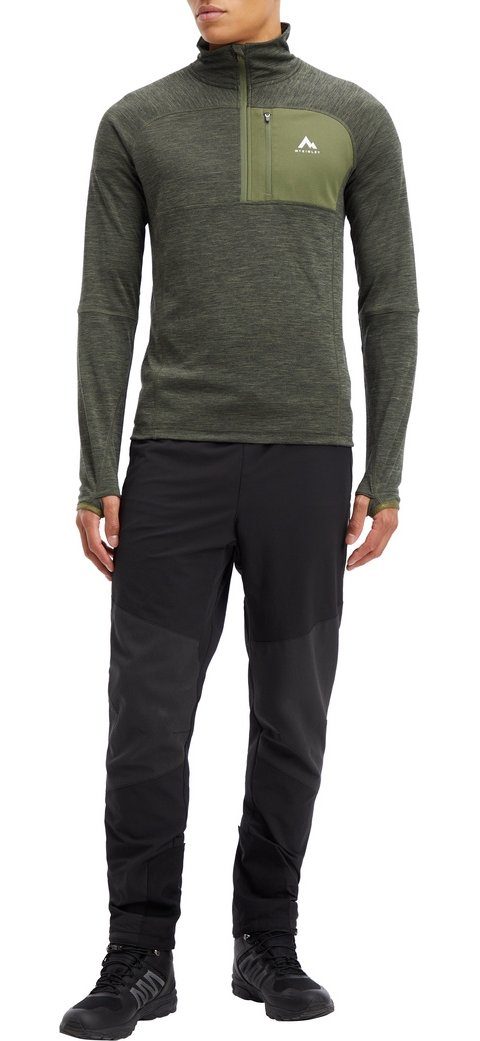 McKINLEY Rollkragenshirt Ux.-Langarmshirt Tampo ux MELANGE/OLIVE günstig online kaufen