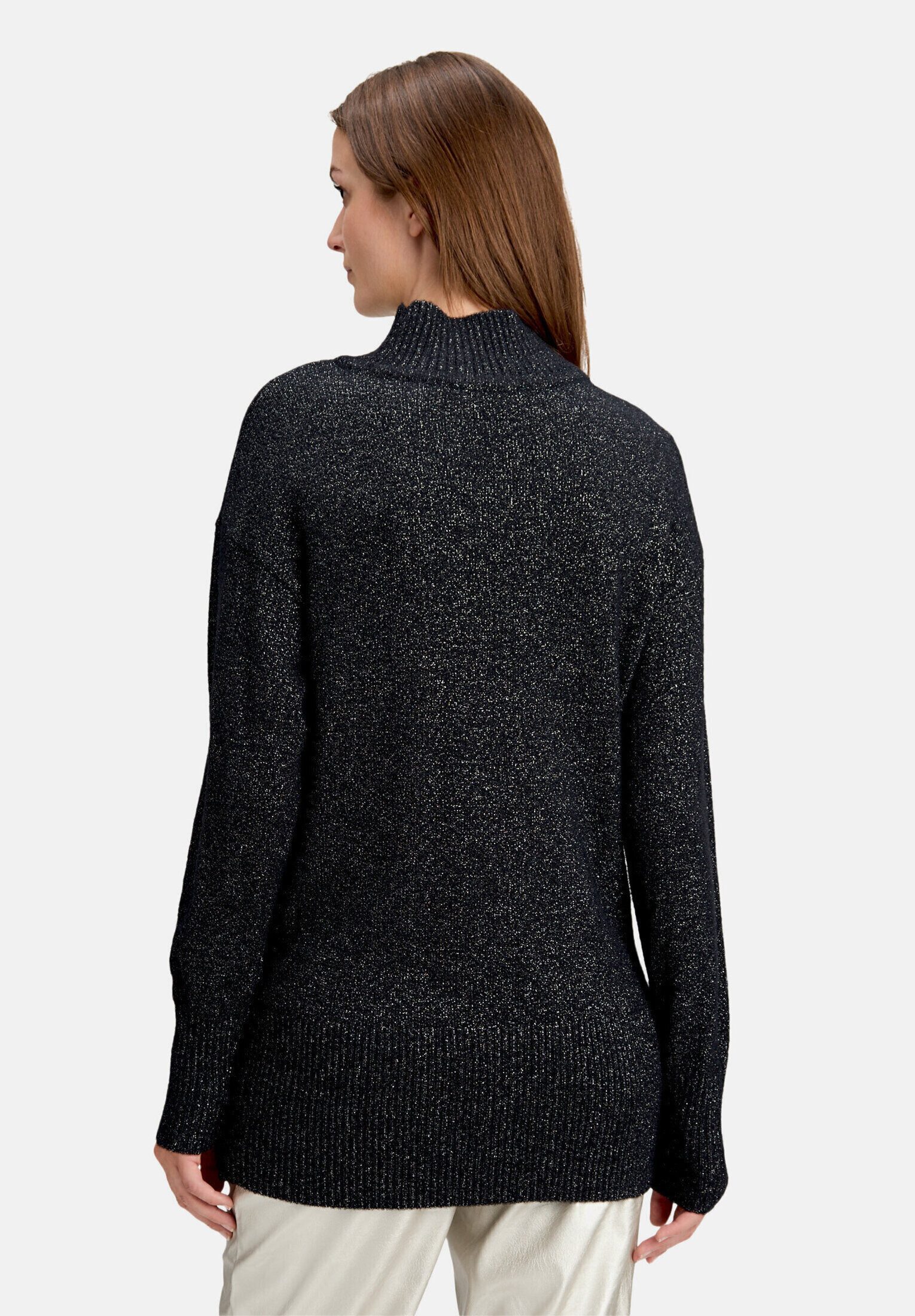 Betty&Co Strickpullover Damen mit Lurexfaden (1-tlg)