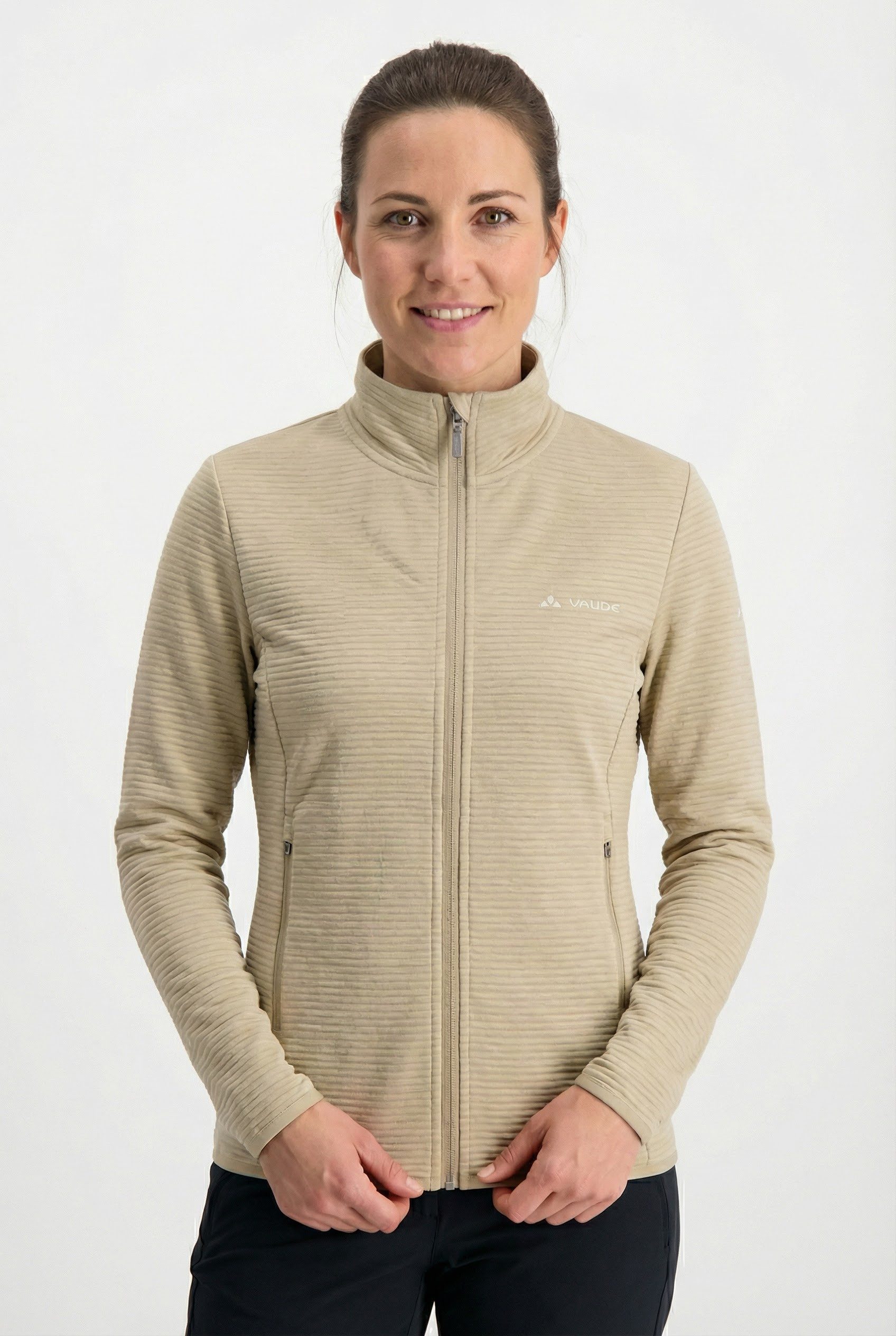 VAUDE Fleecejacke SE WO SAFIEN FLEECE JACKE sportlicher Stil, vielseitig einsetzbar, Übergangsjacke