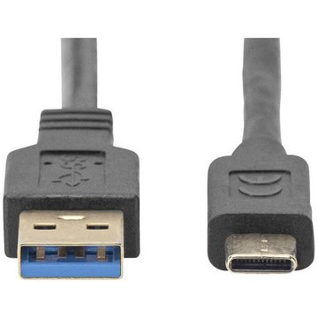 Digitus USB Typ C Verbindungskabel, Typ C auf A St/St, USB-Kabel