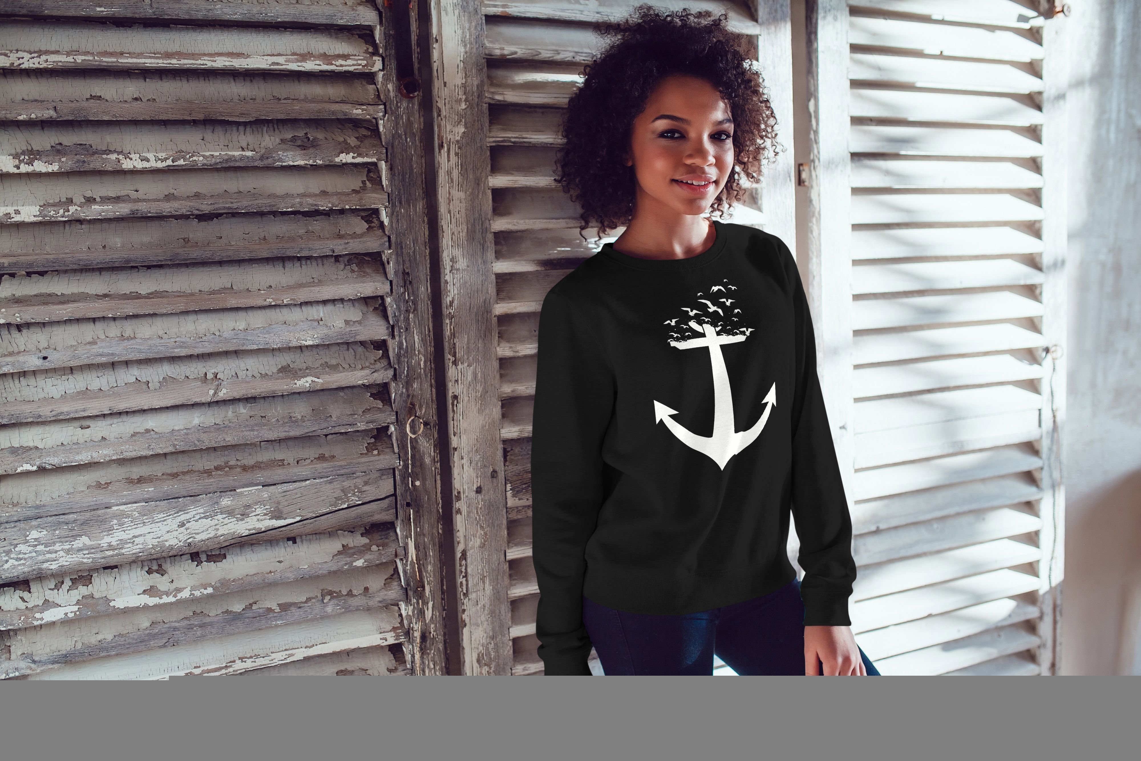 Neverless Sweatshirt Sweatshirt Damen Print Aufdruck günstig online kaufen
