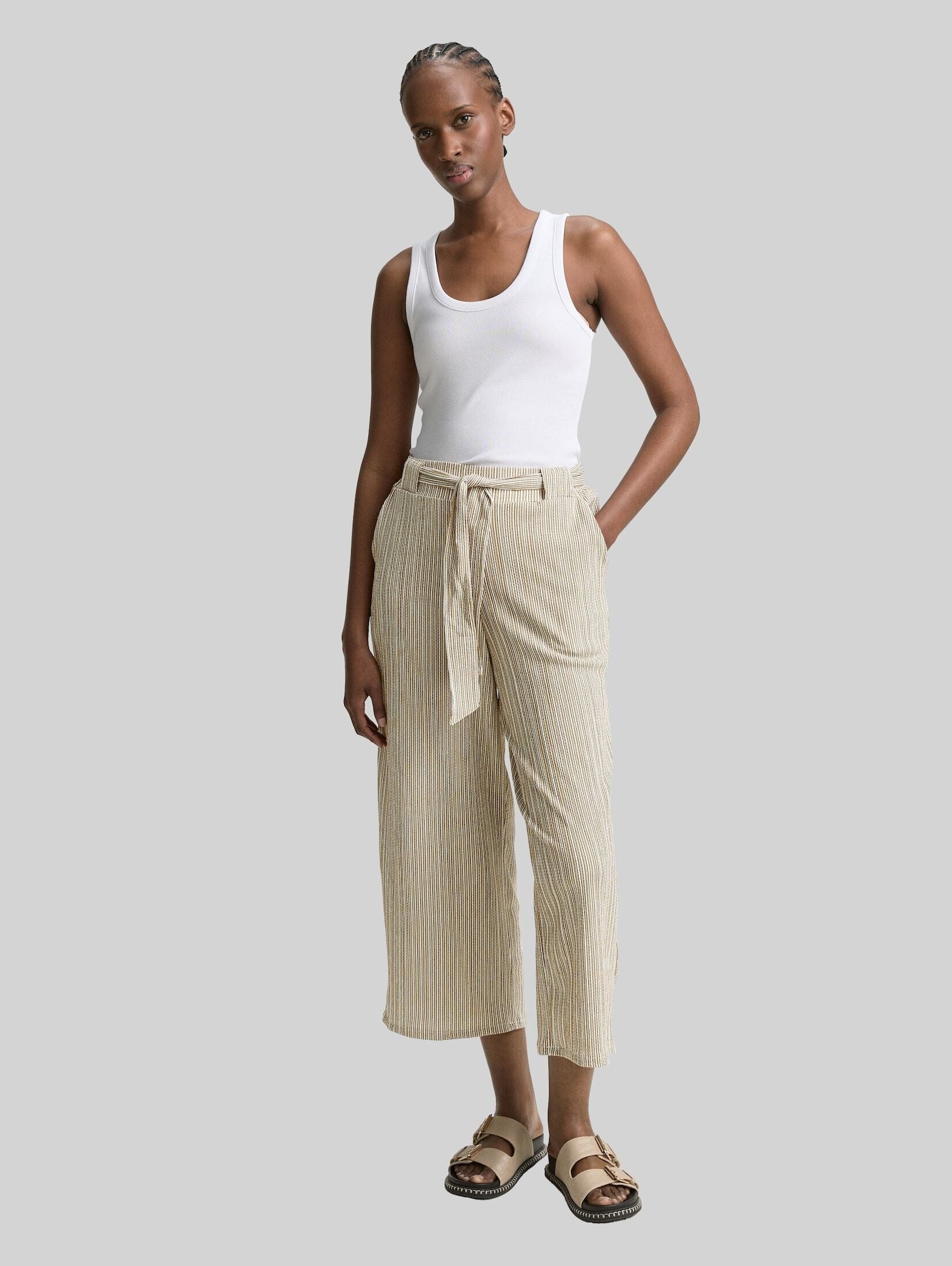 TOM TAILOR Denim 7/8-Hose Hosen & Chino High Waist Culotte Hose mit Bindegürtel