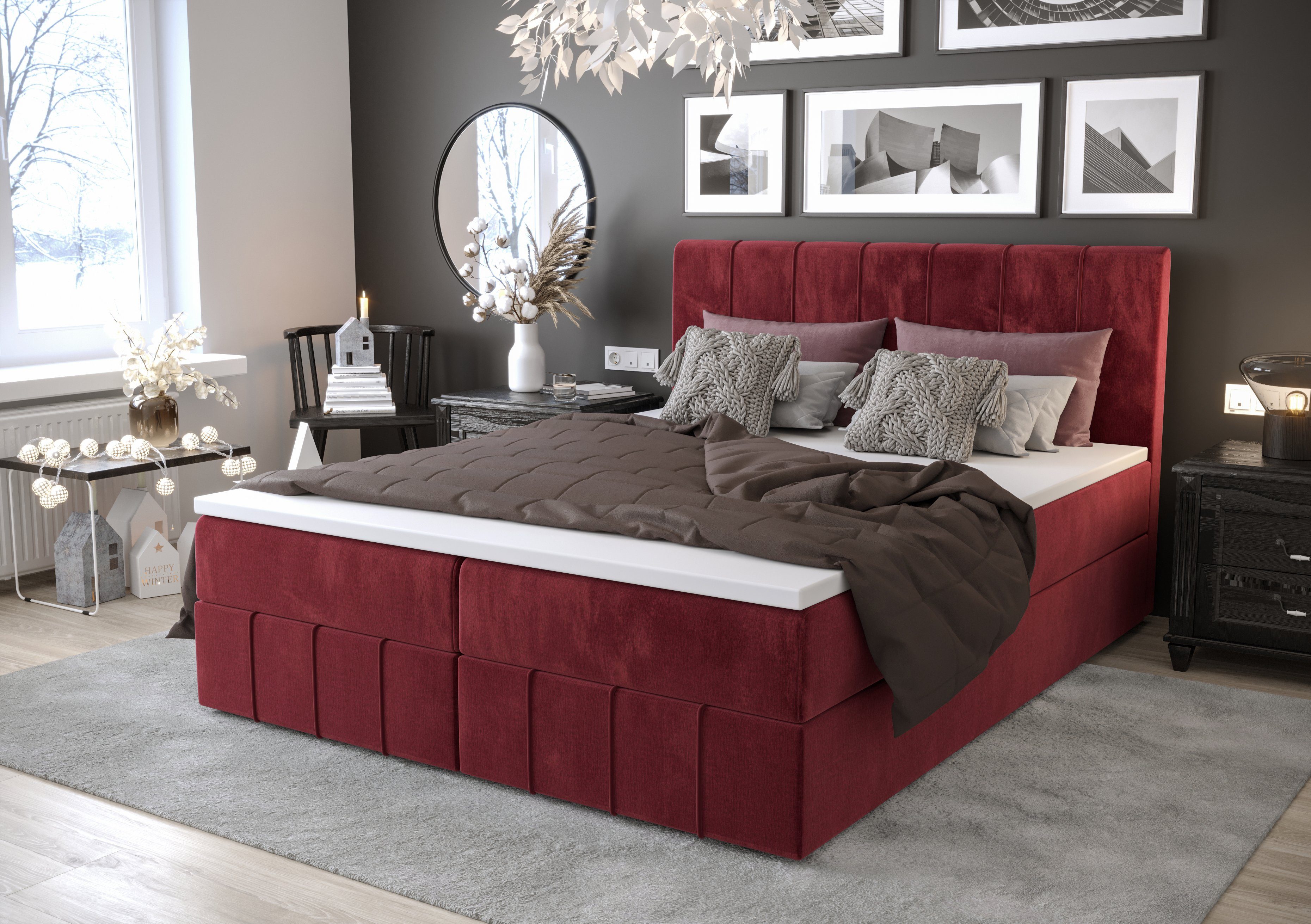 yourhouse24 Boxspringbett Bahama mit 2 Bettkästen, günstig online kaufen
