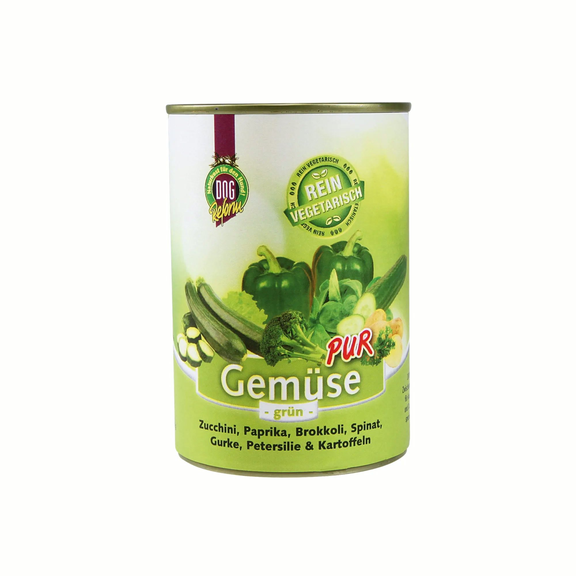 Schecker Schecker Gemüse PUR - grün Ergänzungsfuttermittel für Hunde Gemüse, Nassfutter für: Hunde, ohne Zusatzstoffe