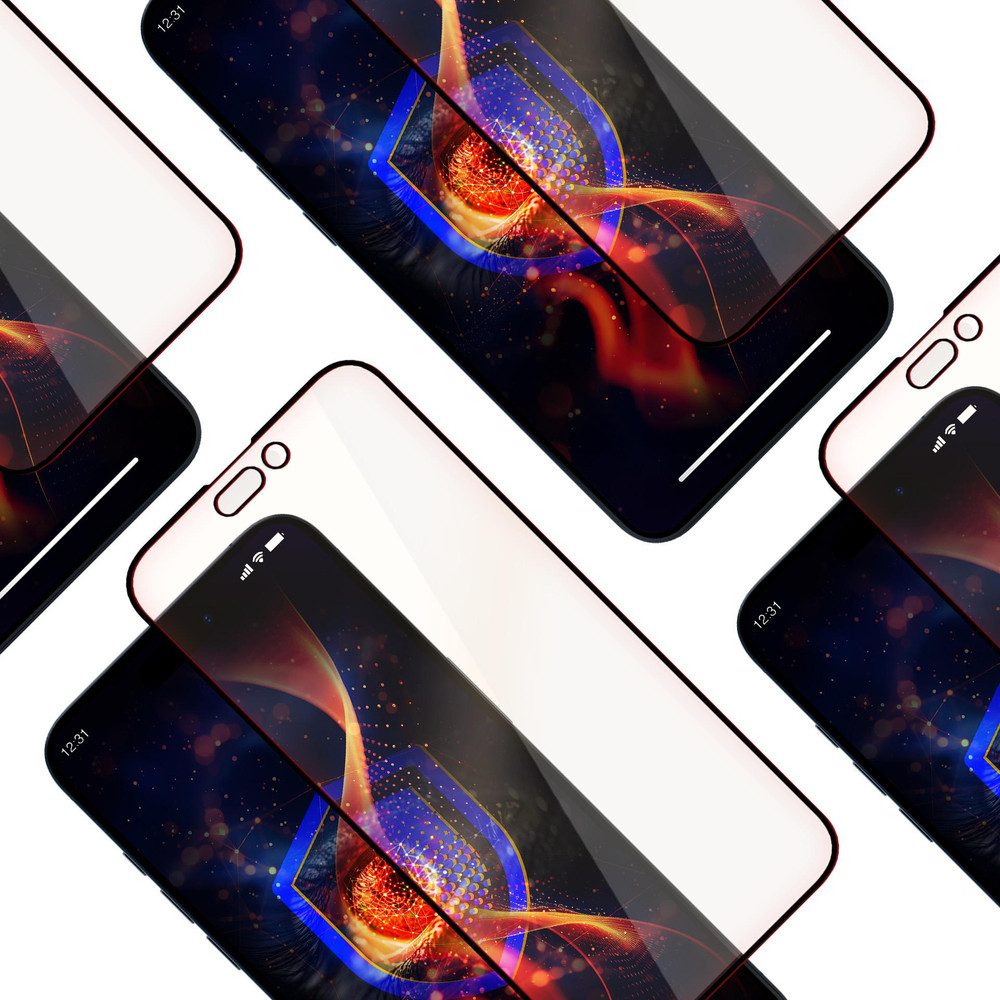 3MK Displayschutzglas Displayschutzglas Blaulichtfilter für Apple iPhone 14 Pro Max, Spar-Set, 1 Stück, 9H Härte, Blaulichtfilter, Antibakteriell, Oleophob