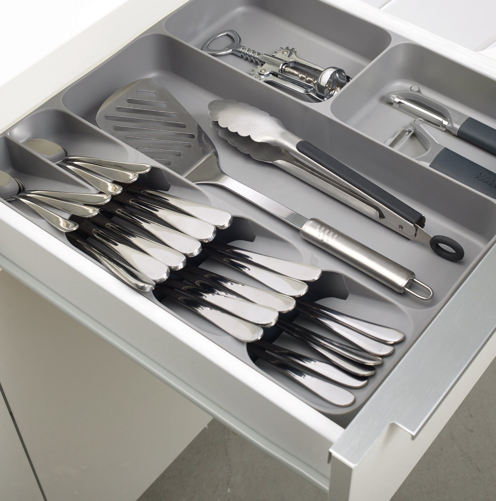 Joseph Joseph Besteckkasten DrawerStore Organizer, Kunststoff, für Besteck, Küchenhelfer