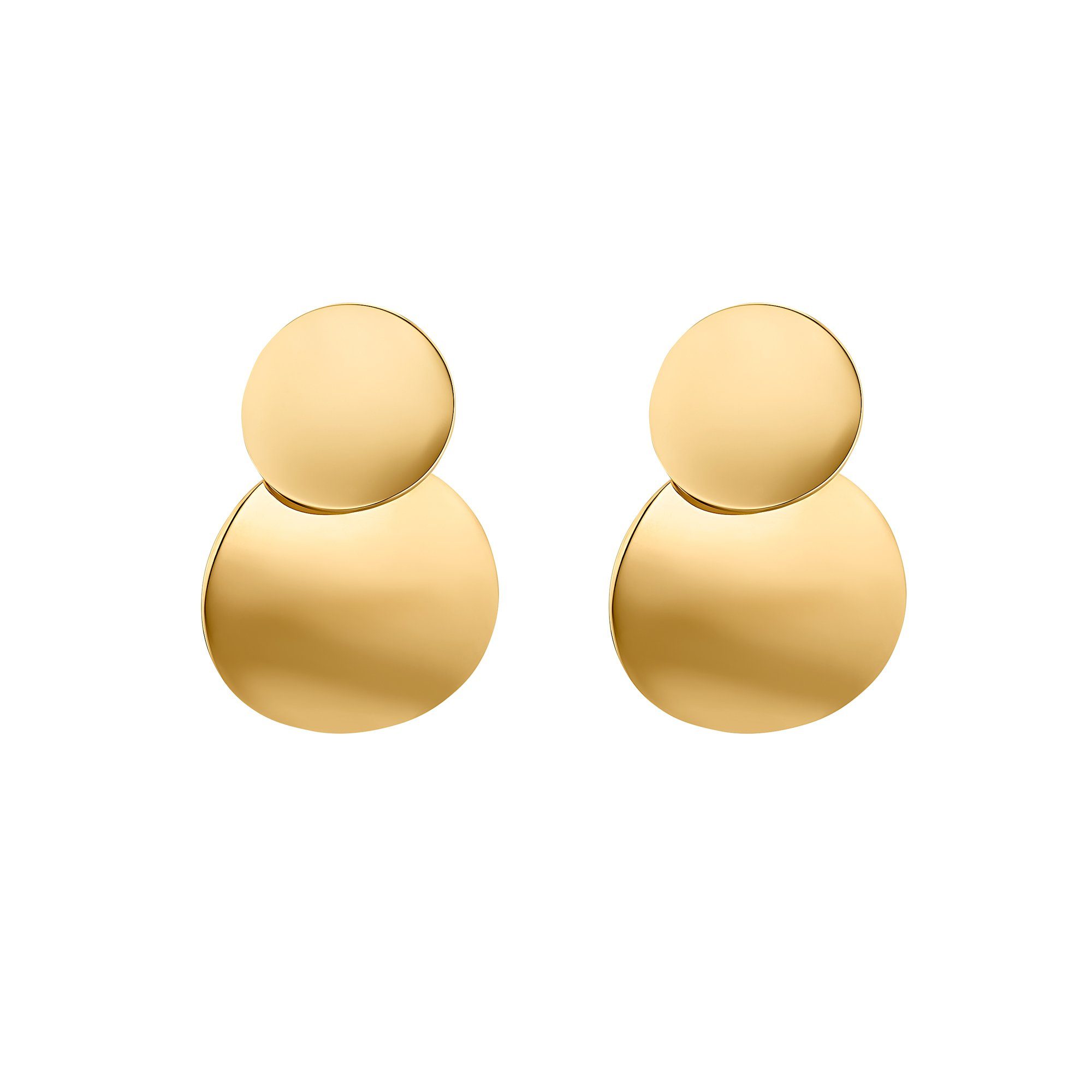Heideman Paar Ohrstecker Levke poliert (Ohrringe, inkl. Geschenkverpackung), Ohrstecker für Frauen goldfarben