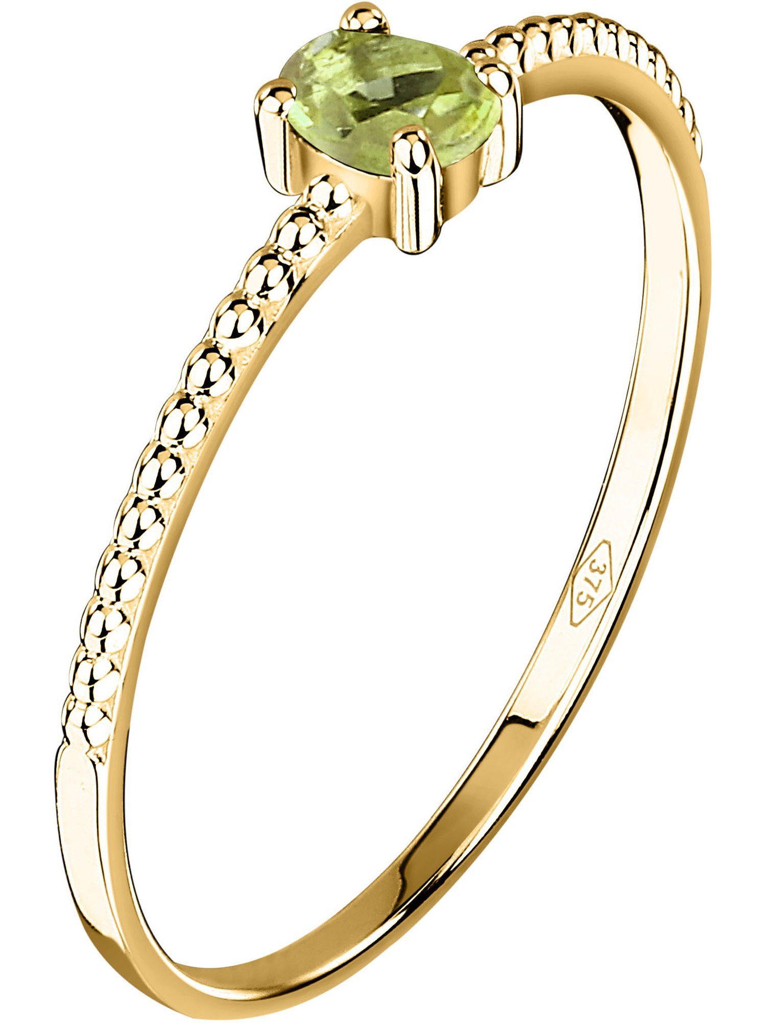 CHRIST Goldring CHRIST Damen-Damenring 375er Gelbgold 1 Peridot günstig online kaufen