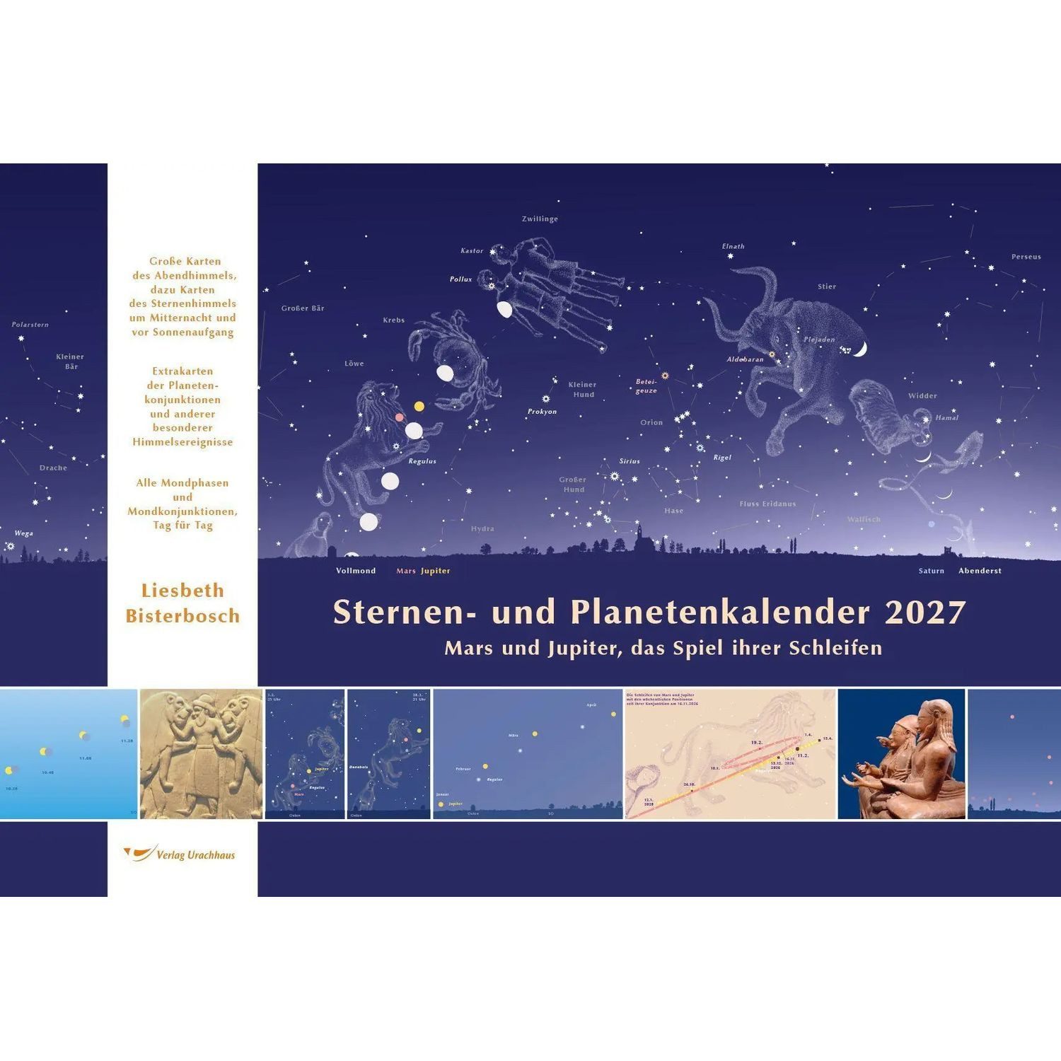 Urachhaus Verlag Wandkalender Sternen- und Planetenkalender 2027