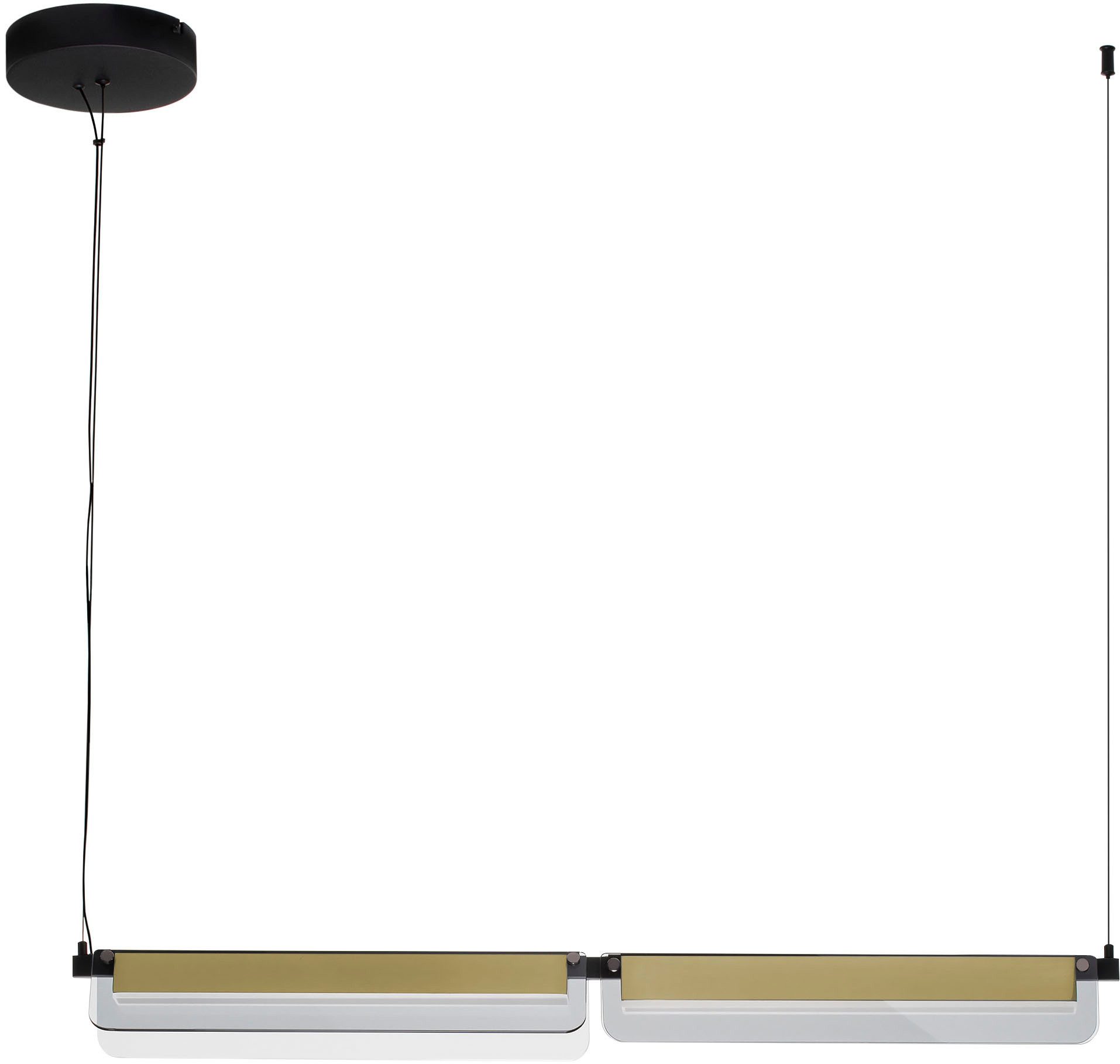 Nova Luce Pendelleuchte APNEA, LED fest integriert, Warmweiß