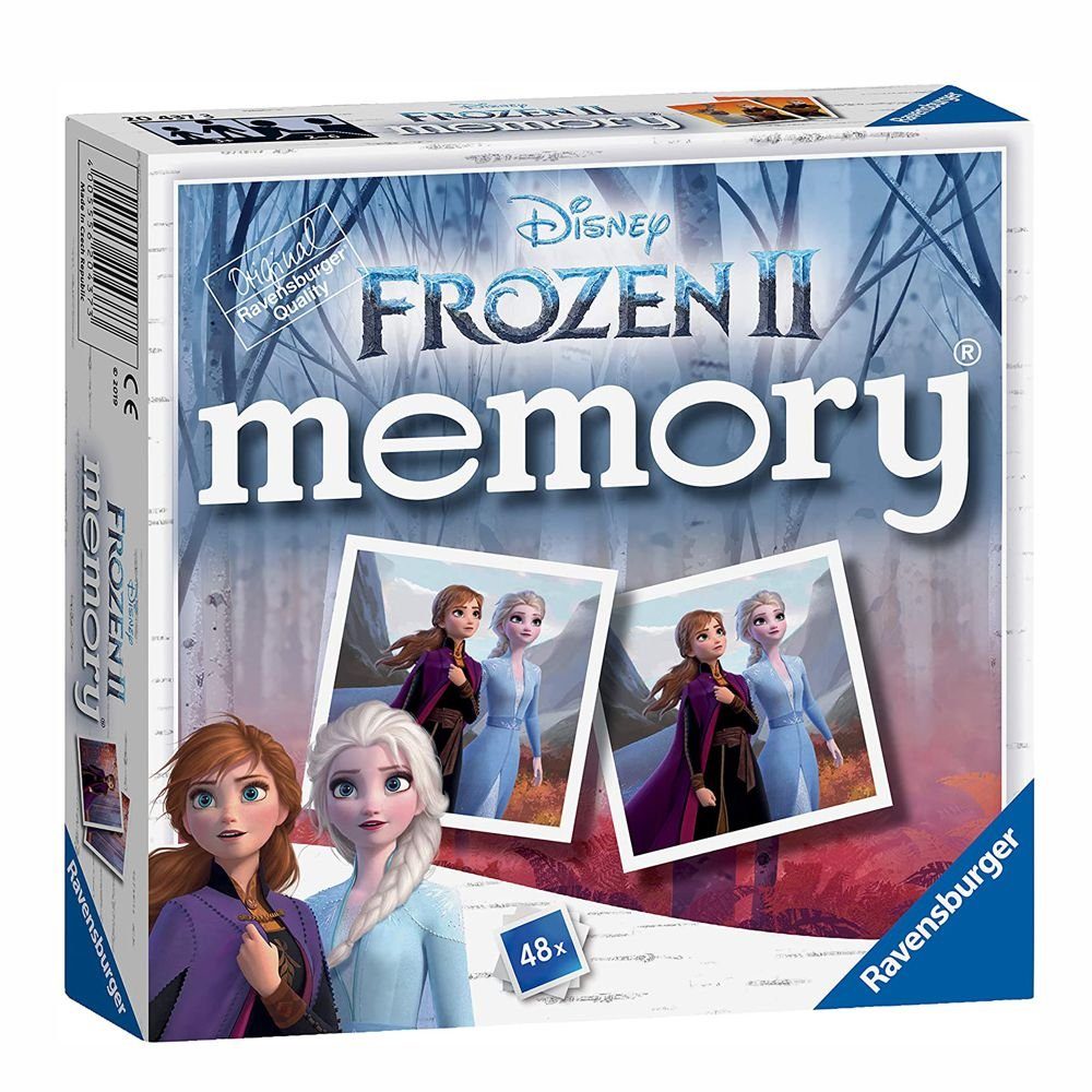Disney Frozen Spiel Mini Memory® Disney Frozen II Eiskönigin 48 Karten Kinder Spiel, Memory