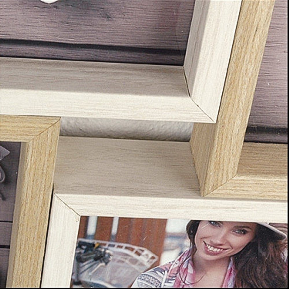 matches21 HOME & HOBBY Bilderrahmen Holz Bilderrahmen Collage braun, beige, günstig online kaufen