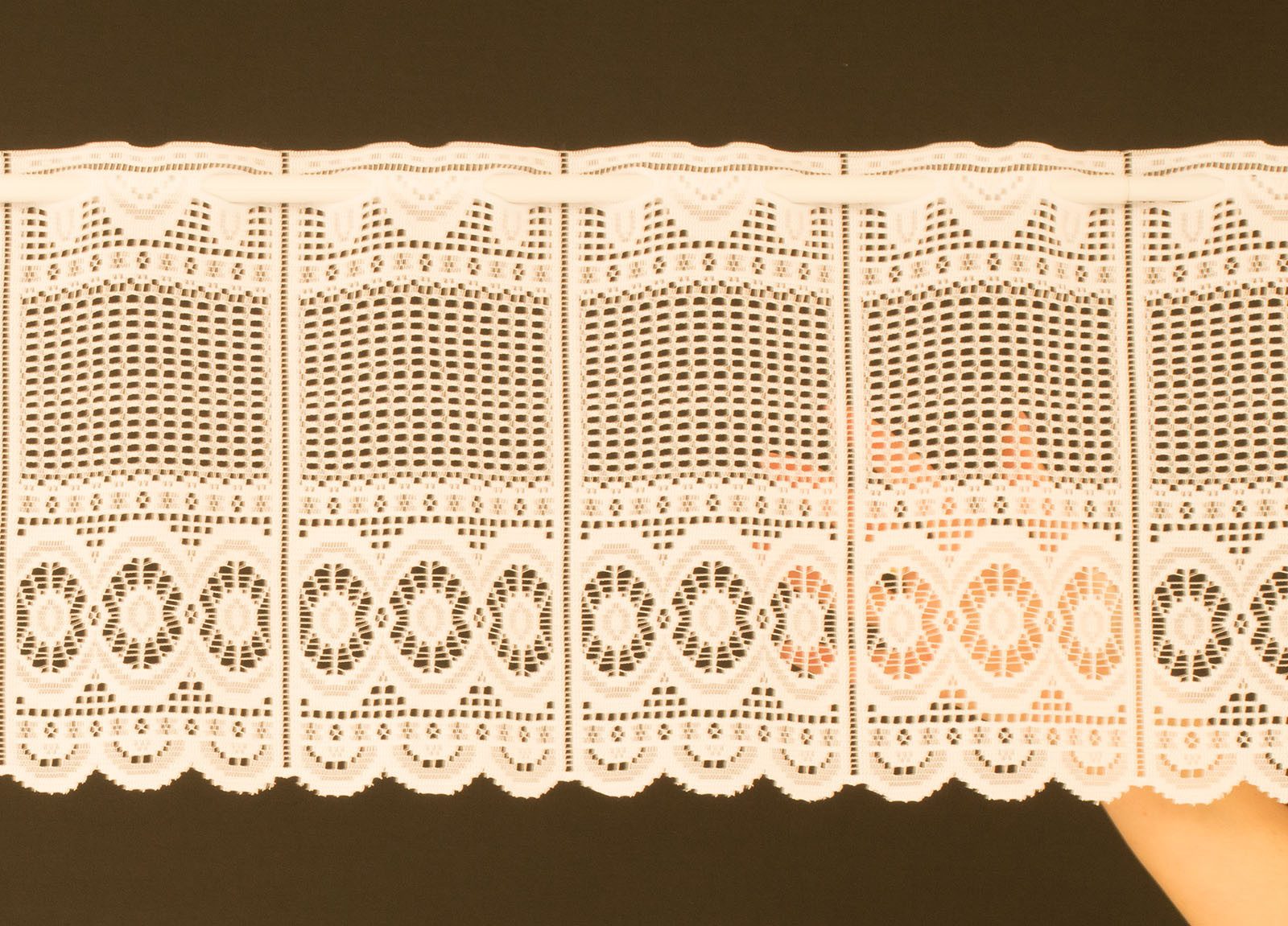 Gardinen Kranzusch Scheibengardine nach Maß Jacquard günstig online kaufen
