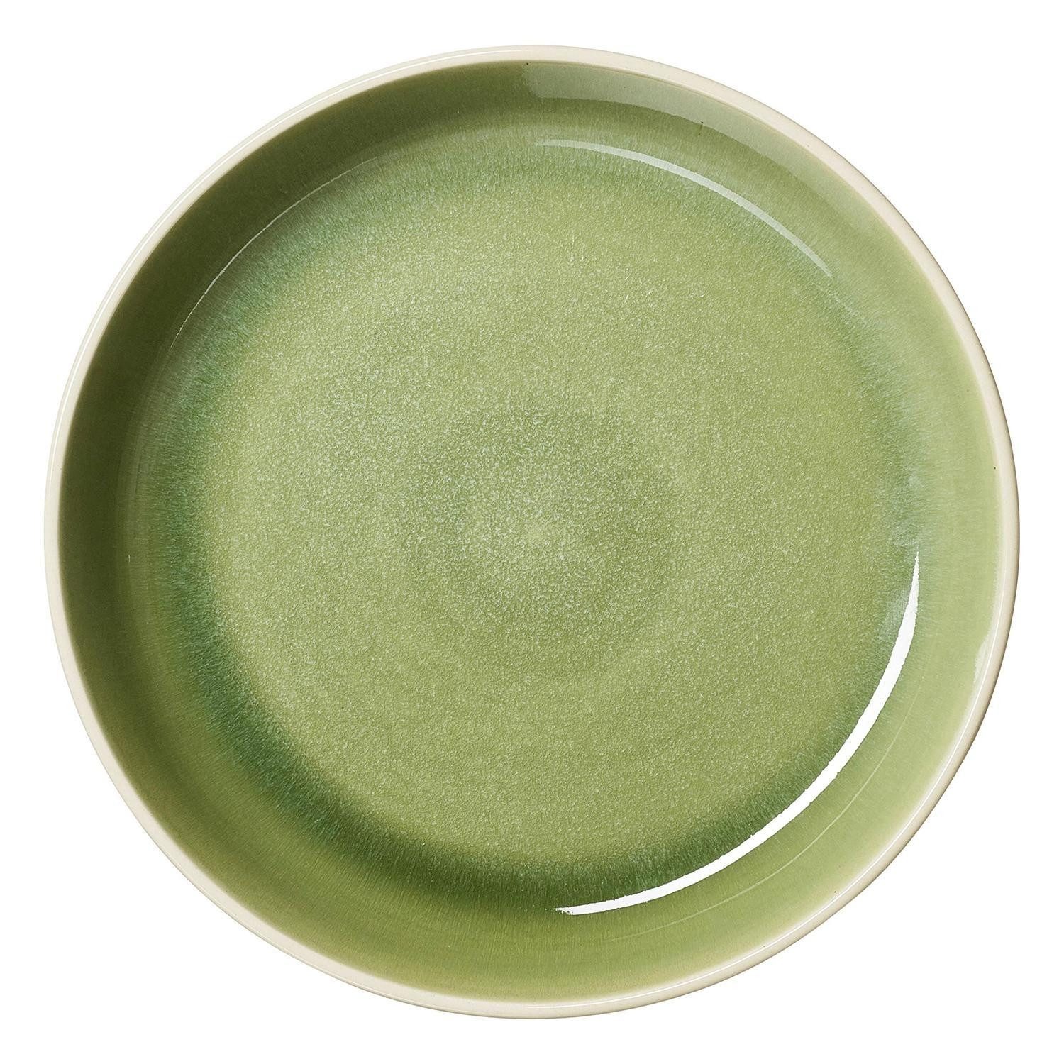 Ritzenhoff & Breker Pastateller SKOG, Ø 24,5 cm, Hellgrün, (1 St), Steingut