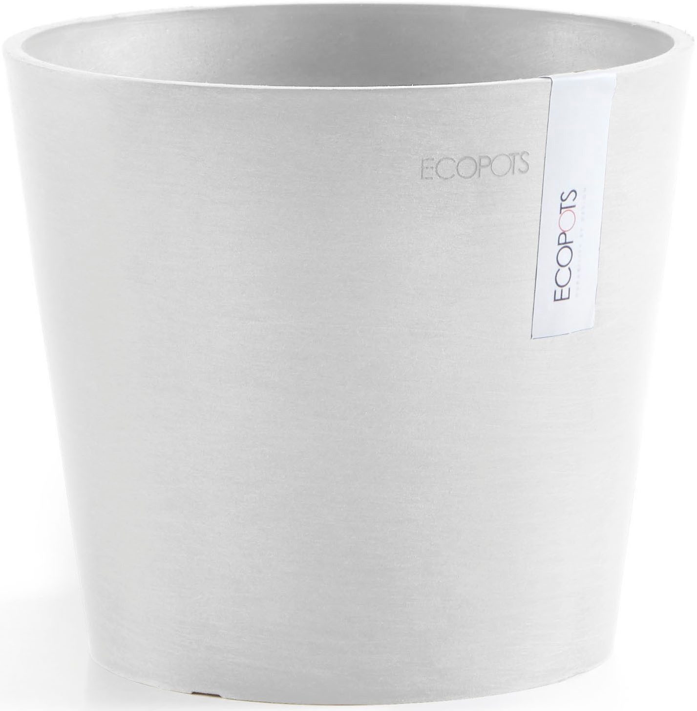 ECOPOTS Blumentopf Amsterdam Mini 17 Weiß, für den Innenbereich