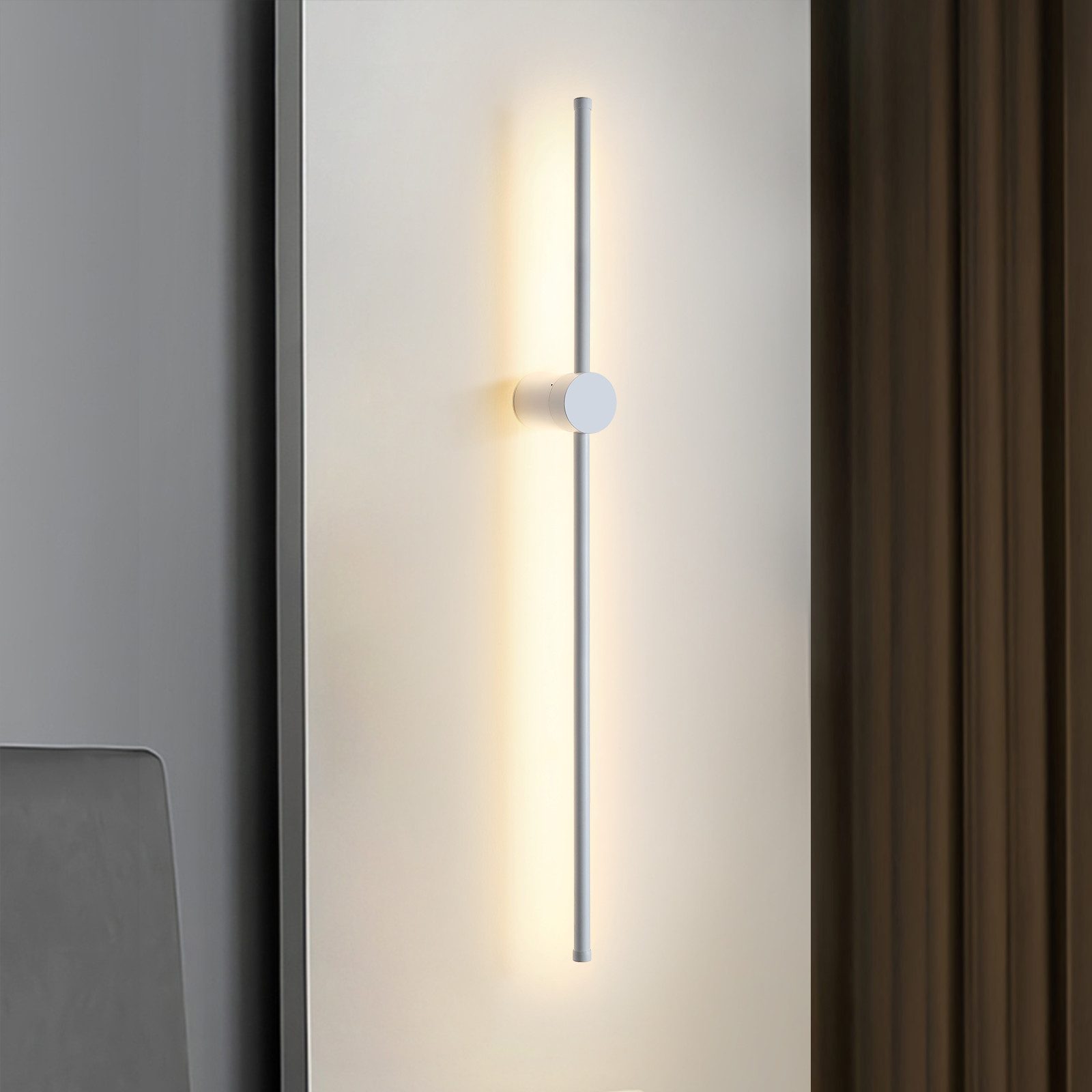 ZMH LED Wandleuchte Innen 60//100CM Weiß Flurlampe Modern 3000K für Wohnzim günstig online kaufen