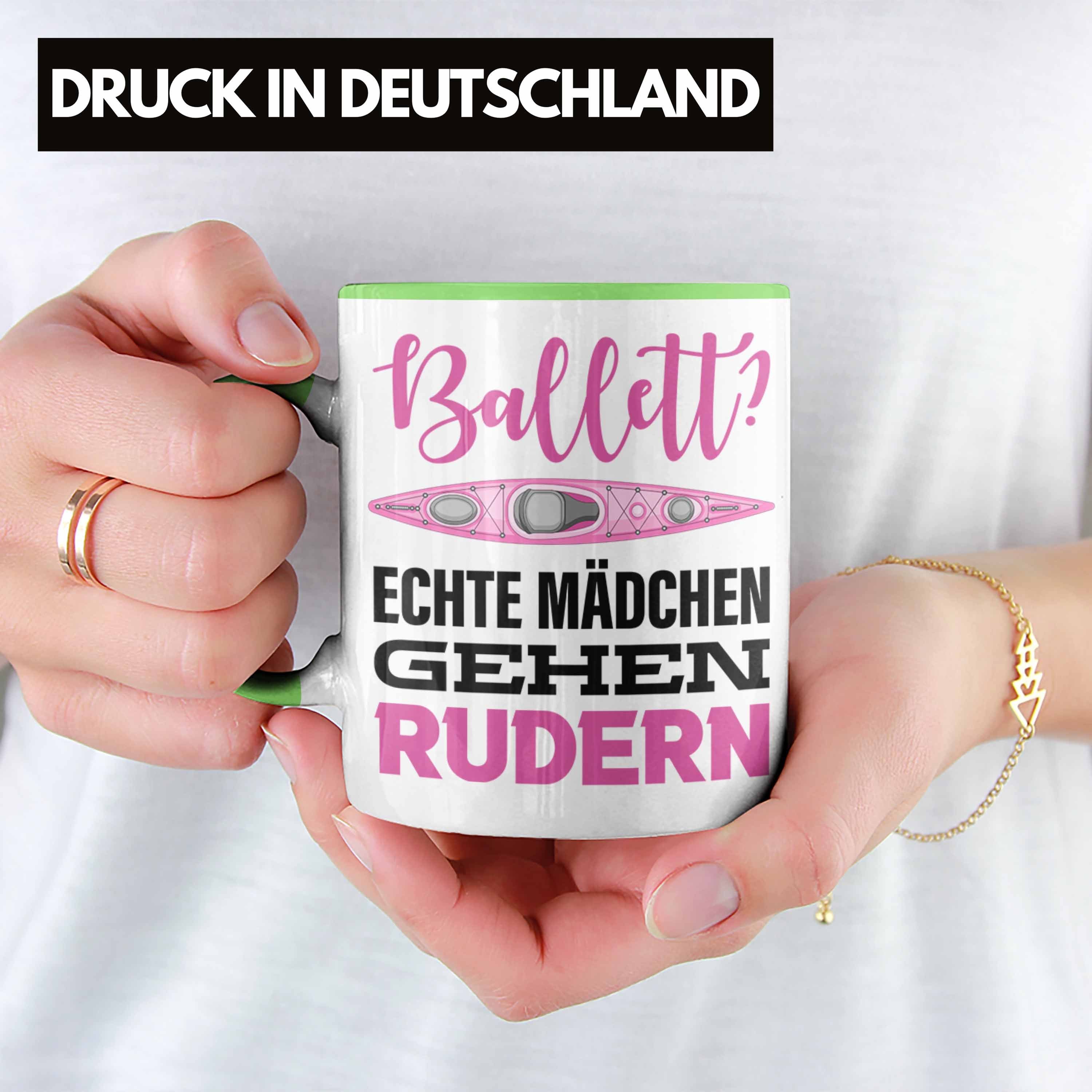 Grün Trendation Tasse Mädchen Frauen Gehen Rudern Echte Tasse Geschenk