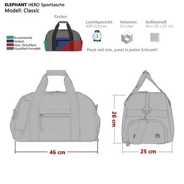 ELEPHANT Schulrucksack Hero Signature Schultasche (Set, 3-tlg., 3 Teile Rucksack Sporttasche Mäppchen Box), Softcase Schulranzen Schulmappe +rsm