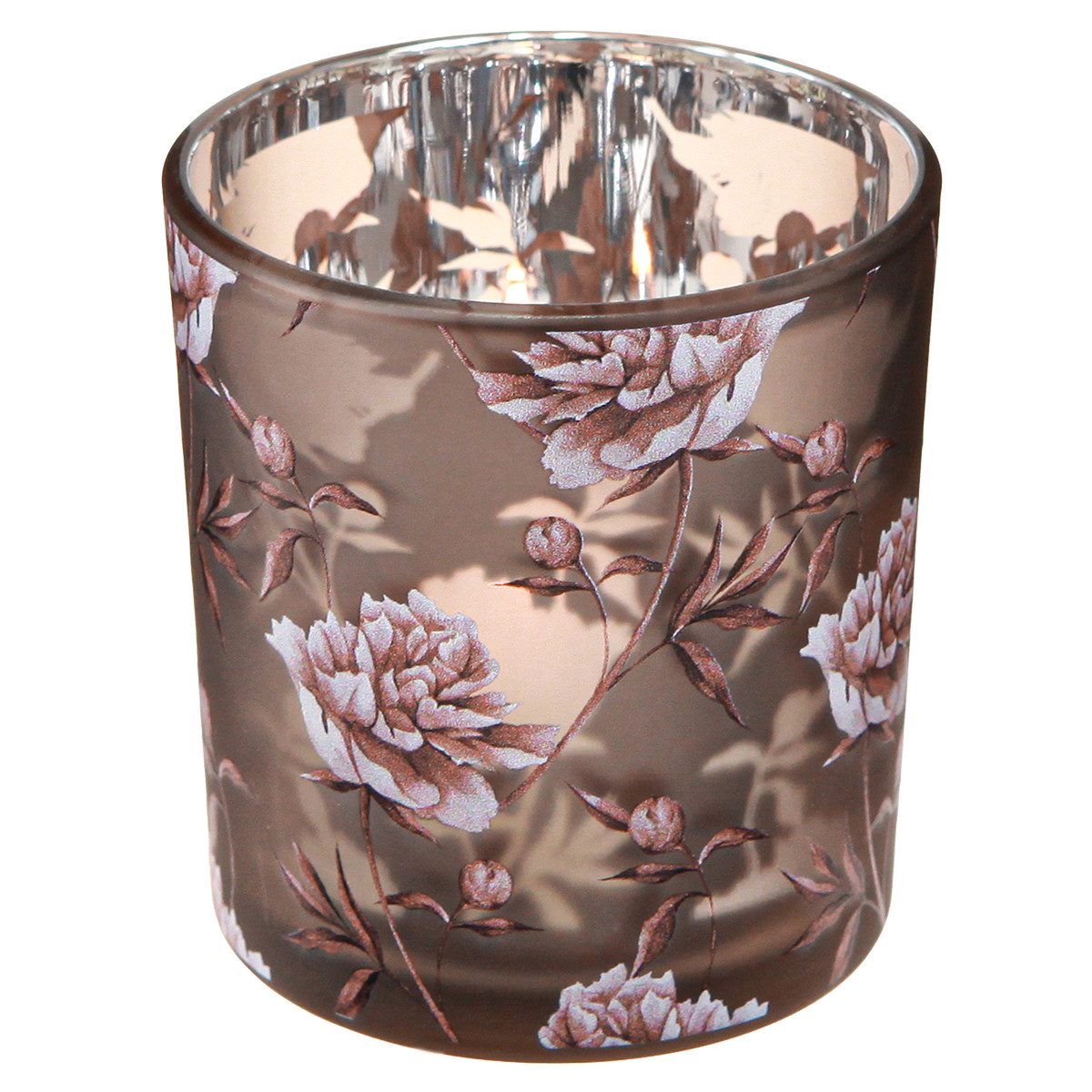 Florists Products Windlicht Teelichthalter mit floralen Mustern für stilvolle Dekoration, 4 Stück