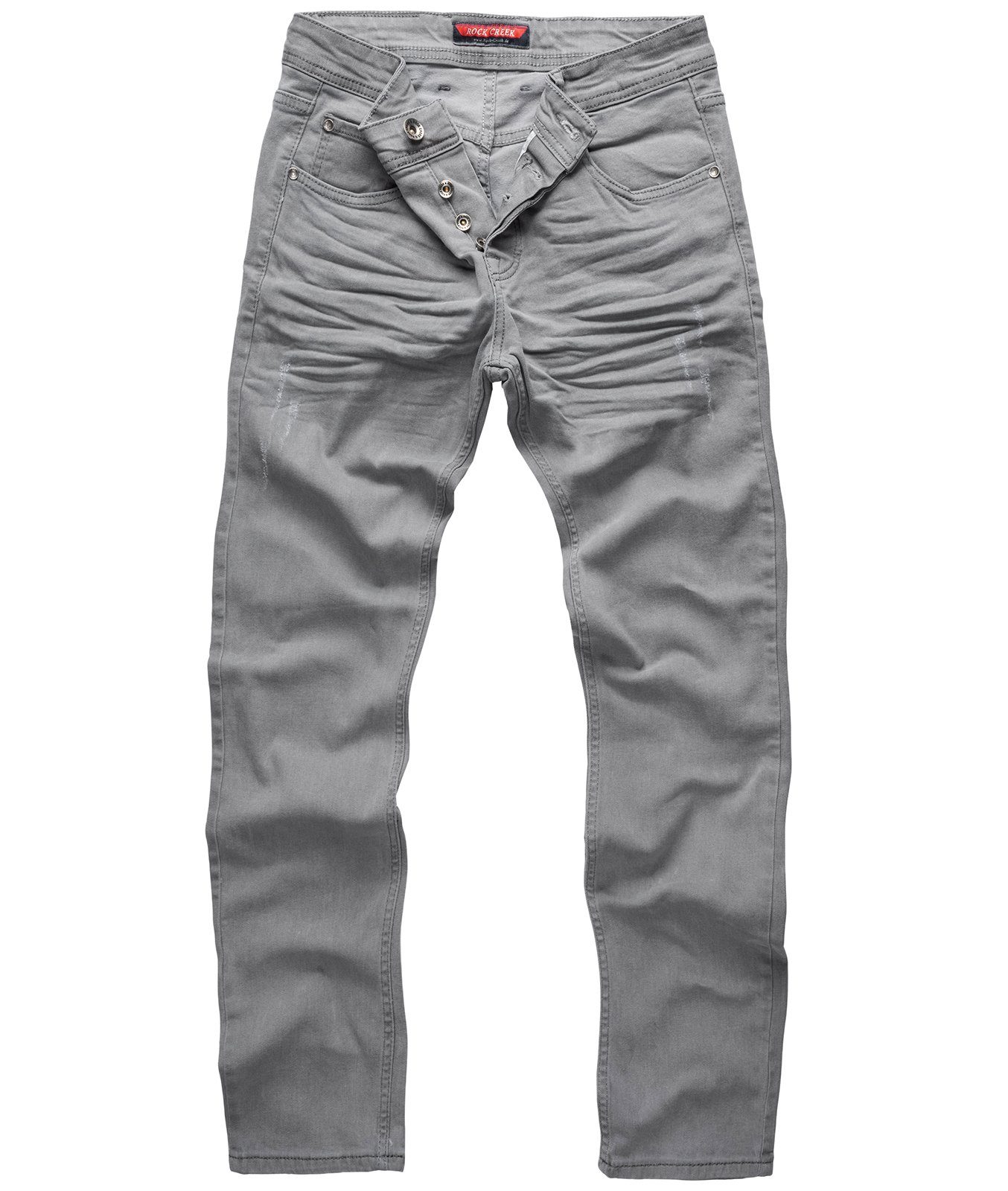 Jeans Regular Grau RC-2097 Fit Creek Rock Herren Regular-fit-Jeans