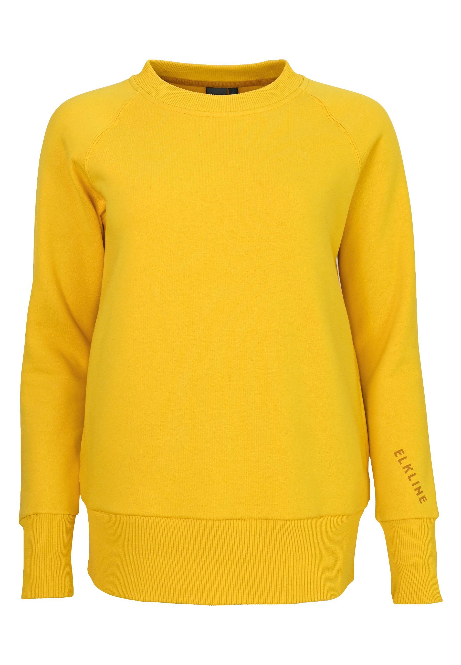 Elkline Sweatshirt Balance Sweatshirt - fahrradtauglich lemon