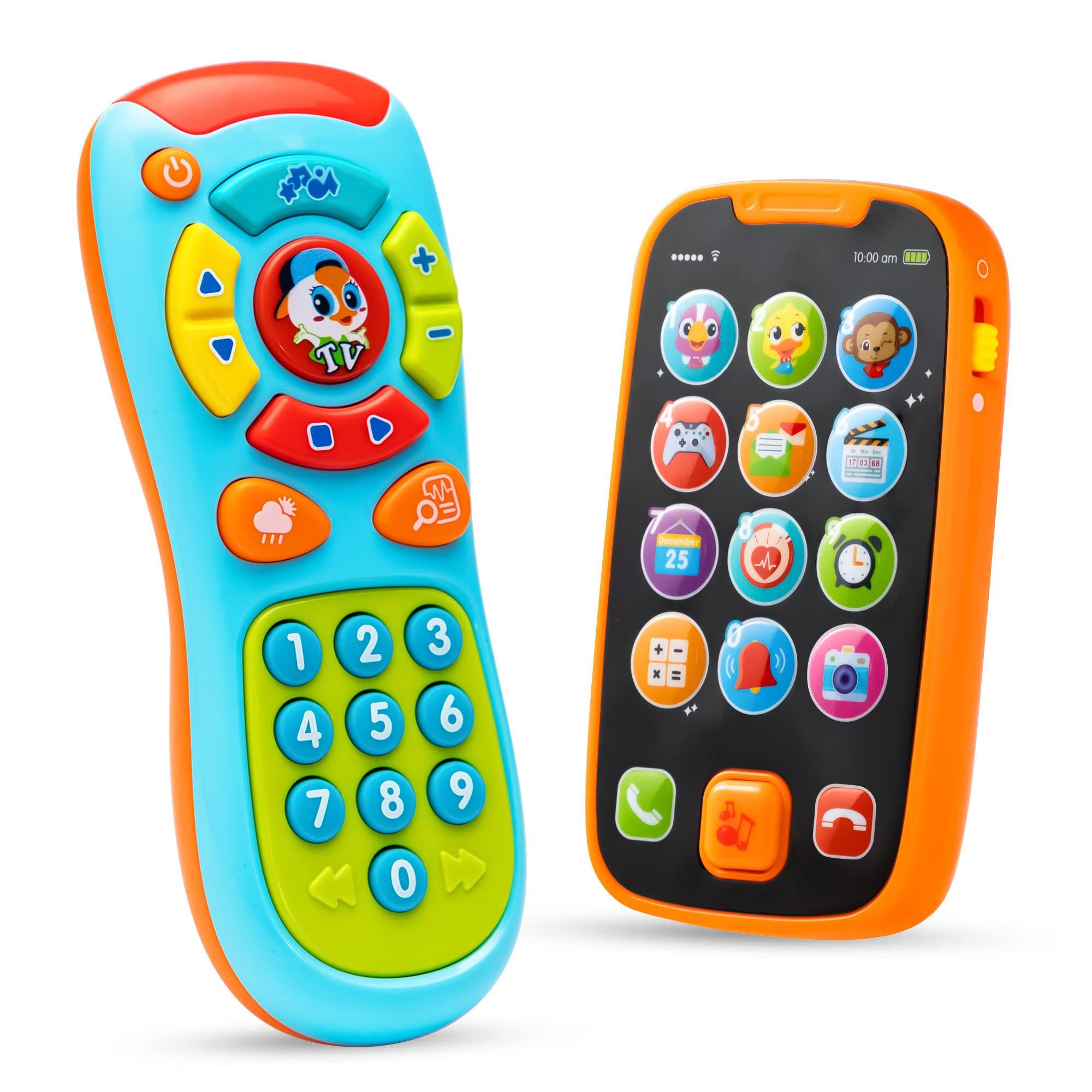 JOYIN Spiel-Smartphone JOYIN Musikalische Spielzeuge, Baby Spielzeug Handy, 2 pc