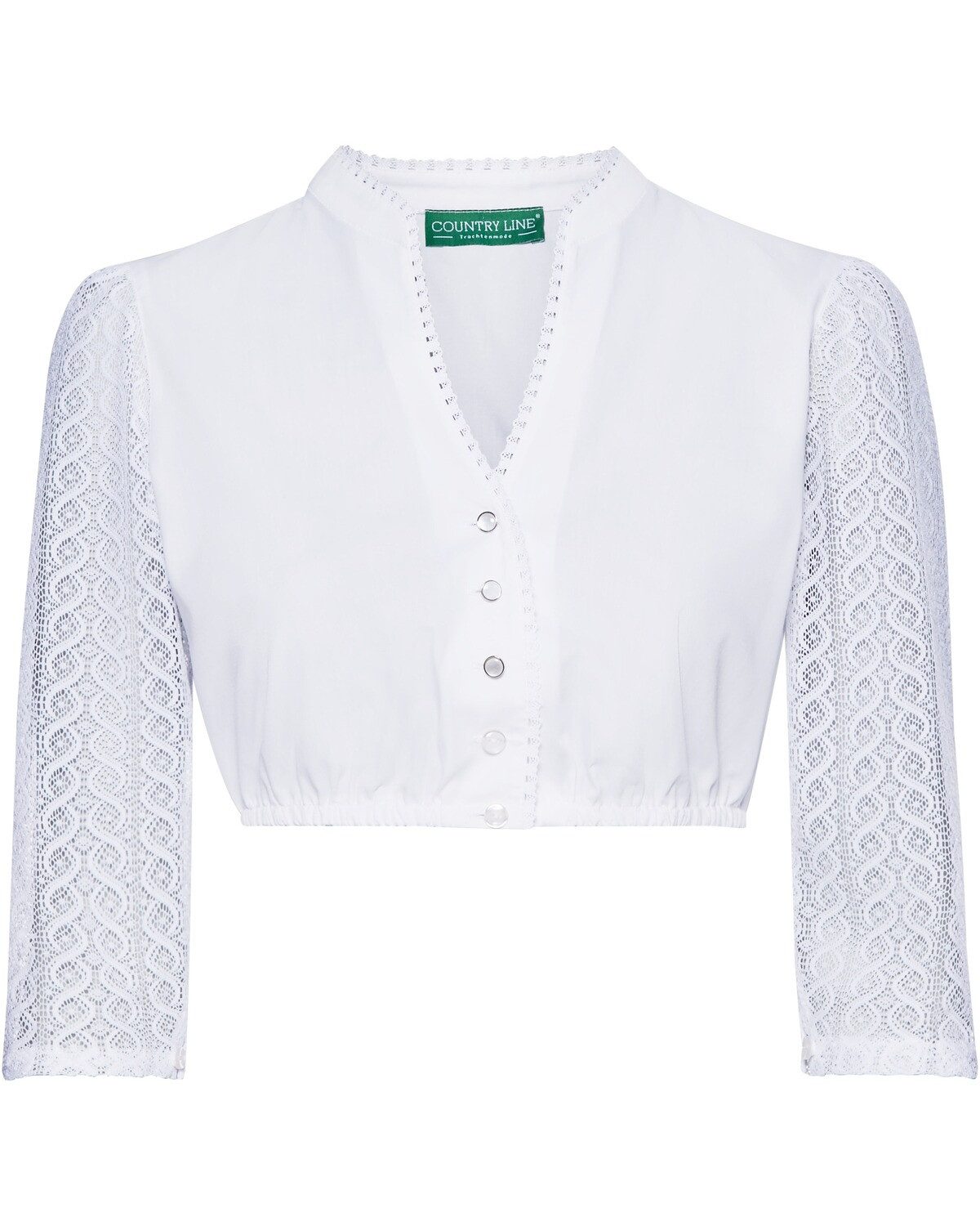 Country Line Dirndlbluse Dirndlbluse mit 3/4-Arm