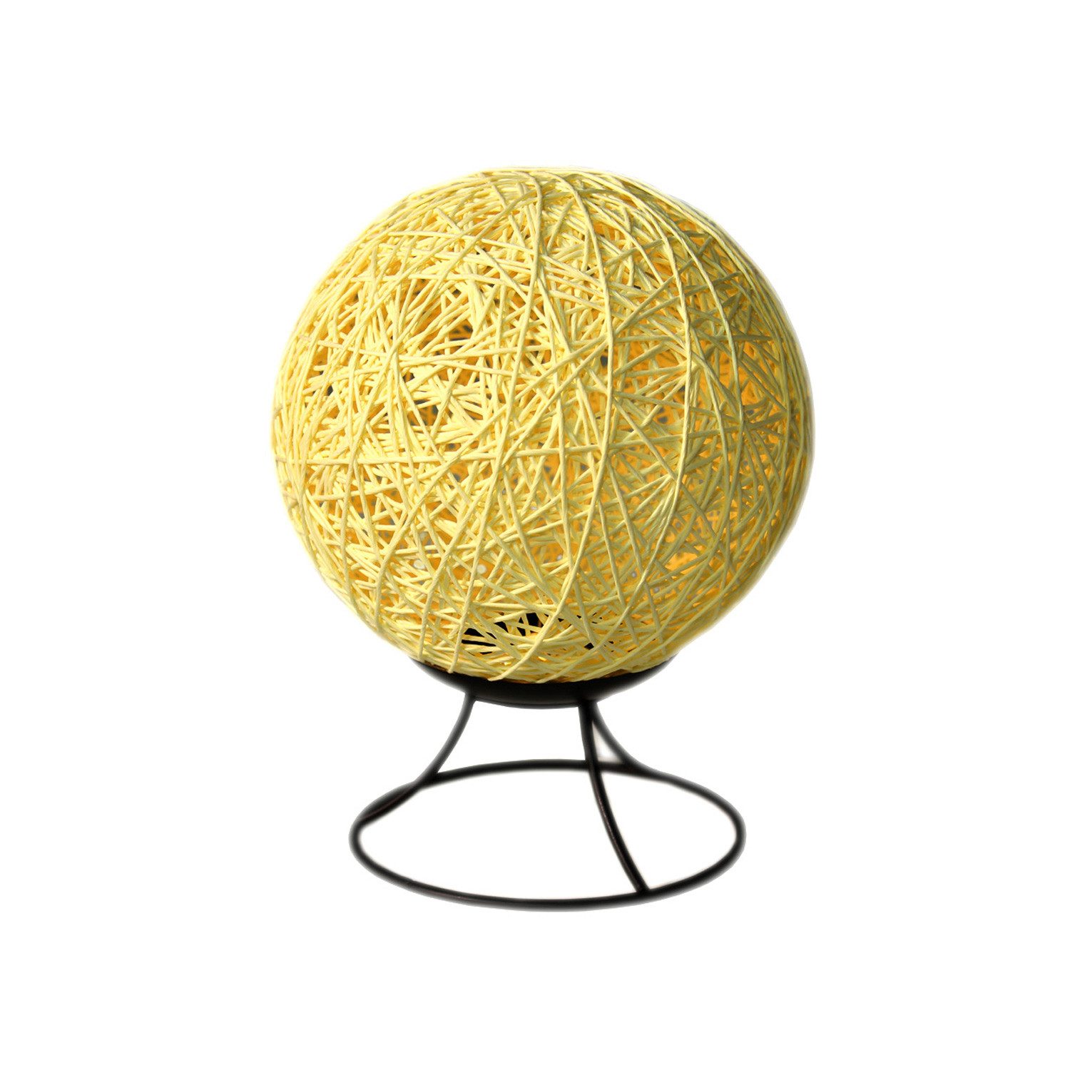 RADOLEO Tischleuchte Nachttischlampe NEST Bastkugel Tischleuchte günstig online kaufen