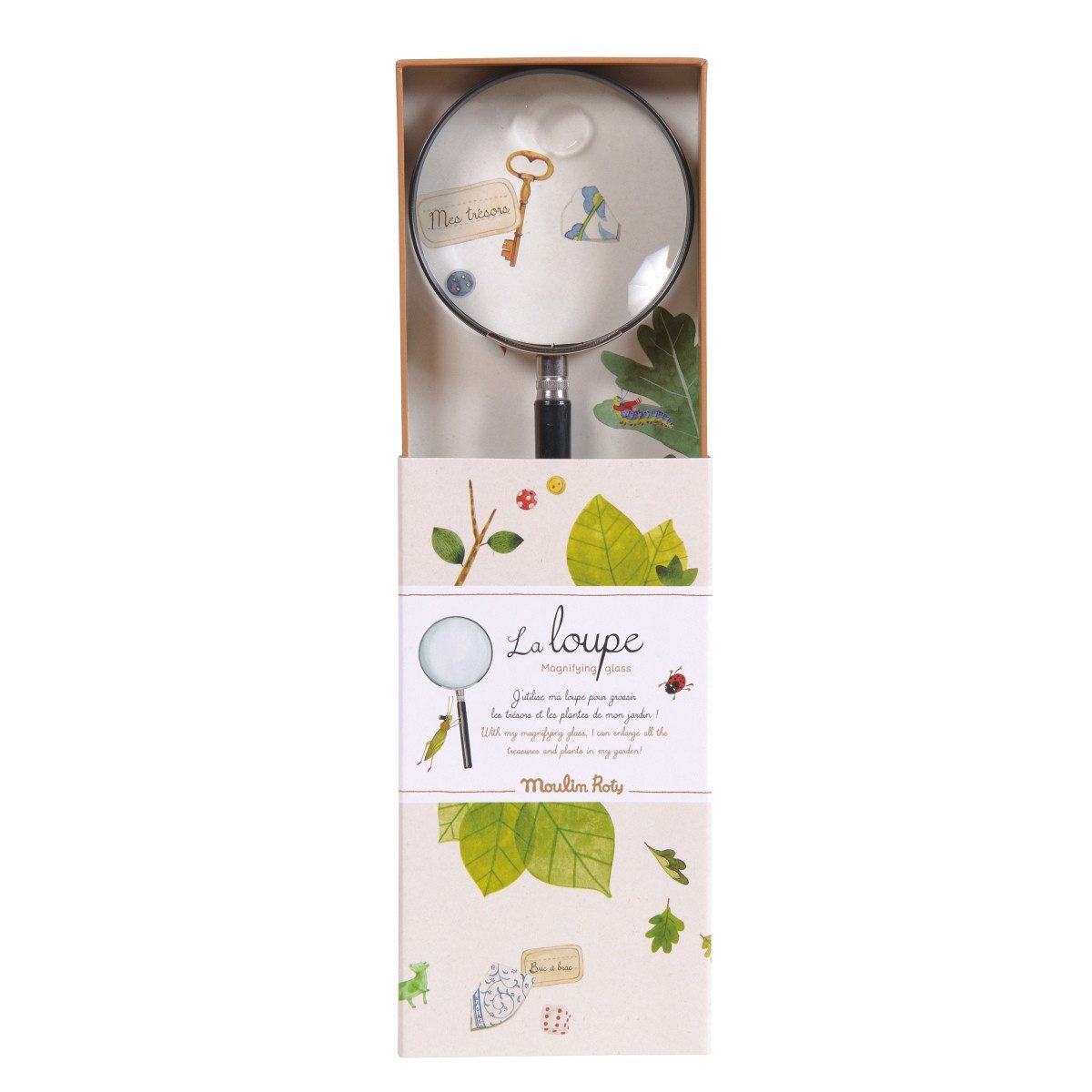 Moulin Roty Handlupe Lupe Beobachten Vergrößern Entdecken Insektenlupe