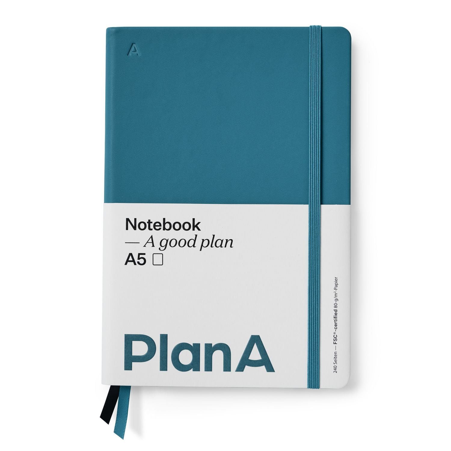 Notizbuch Notizbuch A5 Hardcover Blanko Pacific Blue