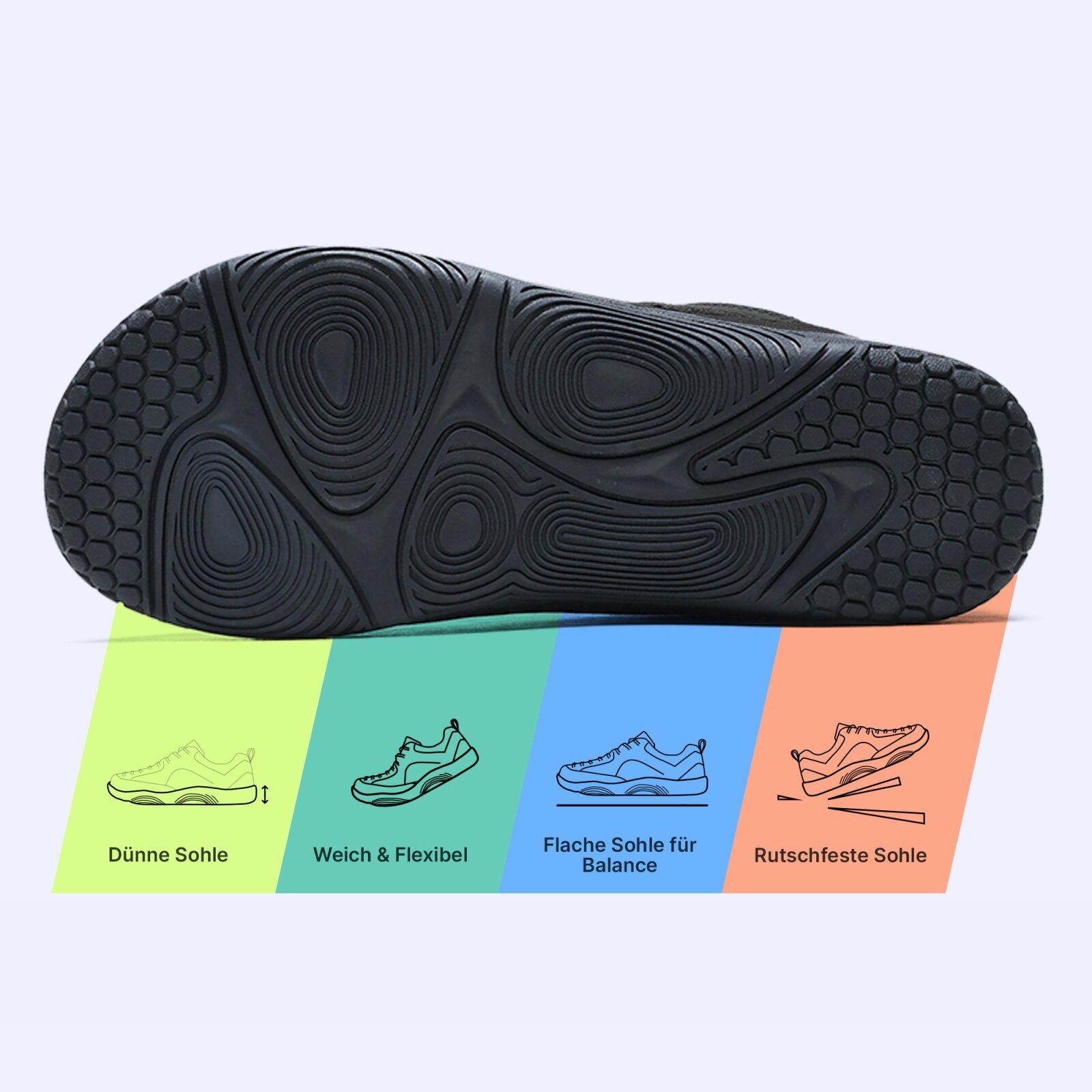 DOTALES Lynx Barfußschuhe Damen & Herren Barfuß Sneaker Barfußschuh Minimalschuhe