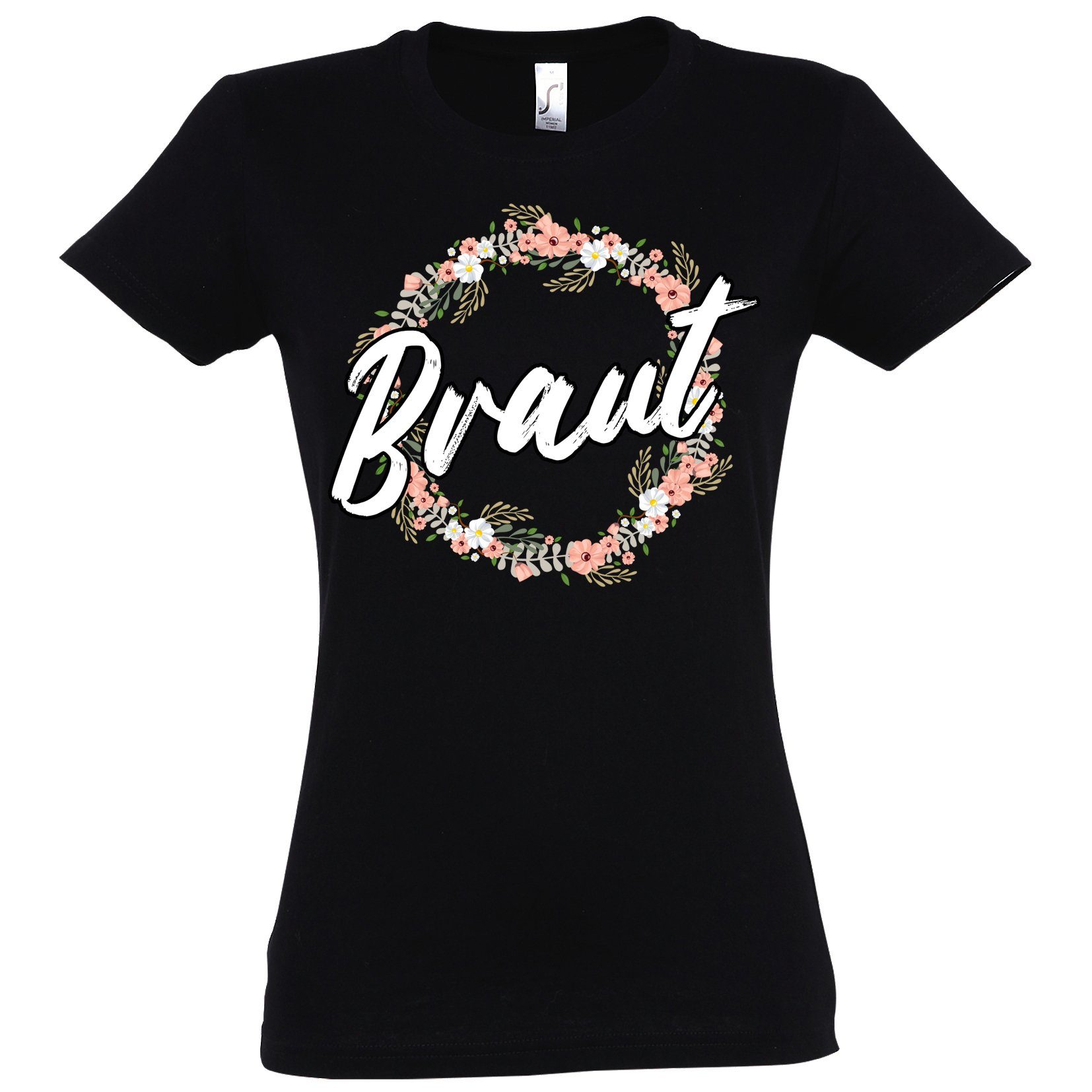 Youth Designz T-Shirt Braut Team Braut JGA Damen Shirt mit trendigem Braut Spruch Frontaufdruck