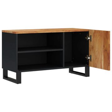 vidaXL TV-Schrank TV-Schrank 80x33x46 cm Massivholz Akazie & Holzwerkstoff (1-St)