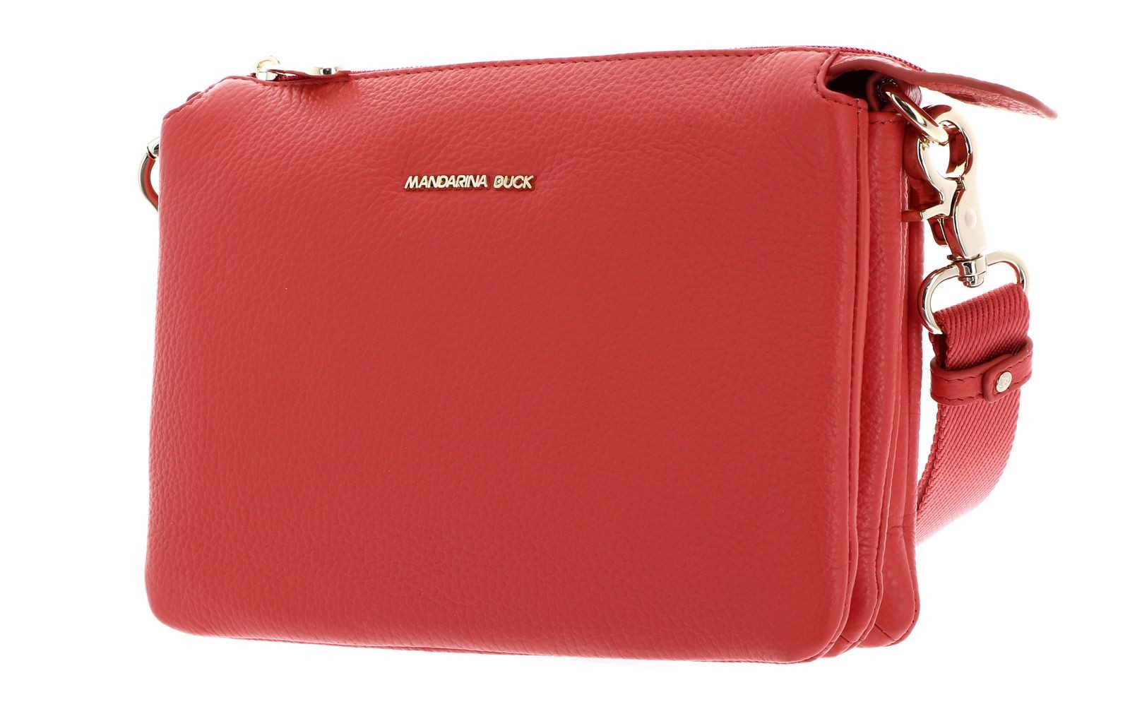Mandarina Duck Umhängetasche Crossbody Bag, aus echtem Rindsleder