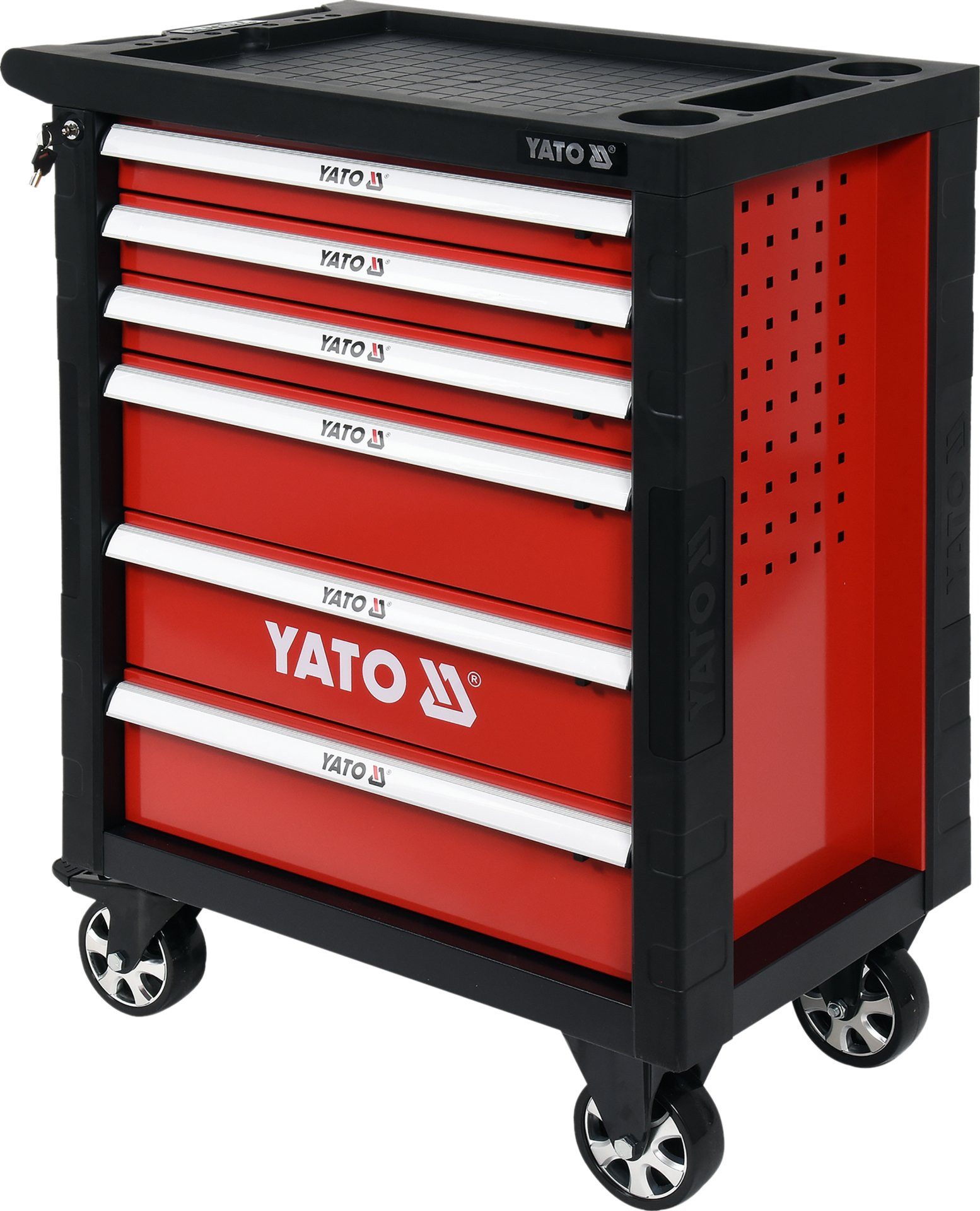 Yato Werkstattwagen Werkstattwagen 975x765x465mm inkl. Werkzeug 177-teilig, Stabil