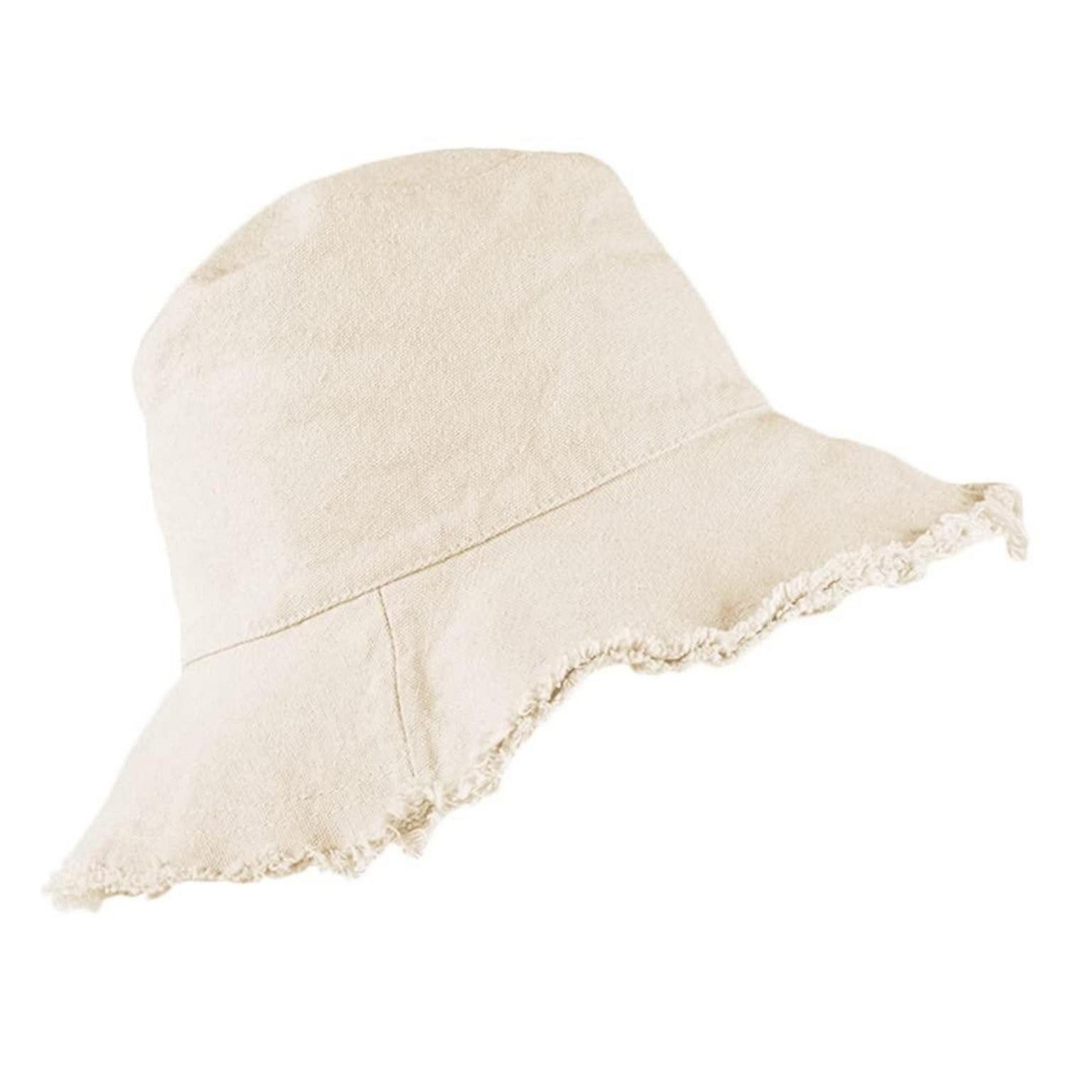 LuxusKollektion Sonnenhut Sonnenhut Damen Bucket Hat Einheitsgröße beige