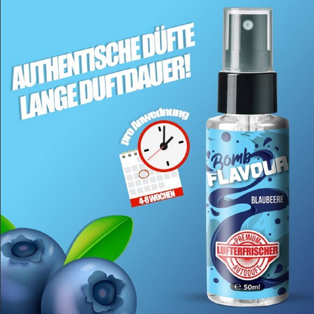 ShinyChiefs Raumduft FLAVOUR BOMB Autoduft mit Blaubeere Geruch - Premium  Lufterfrischer (1-St)