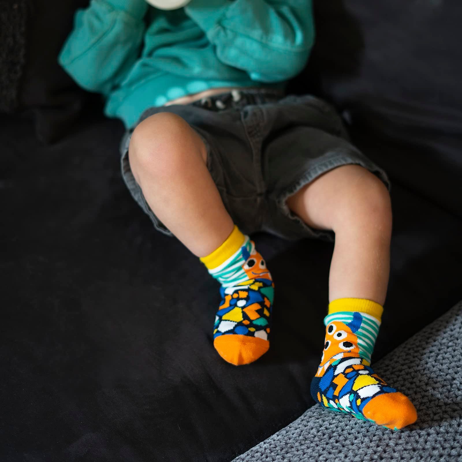 Antirutschsocken ABS-Socken 3-Paar, (Packung, Baby 2 Set) Größen Außerirdische Junge Stoppersocken Kinder Geschenk Bunte Soxo