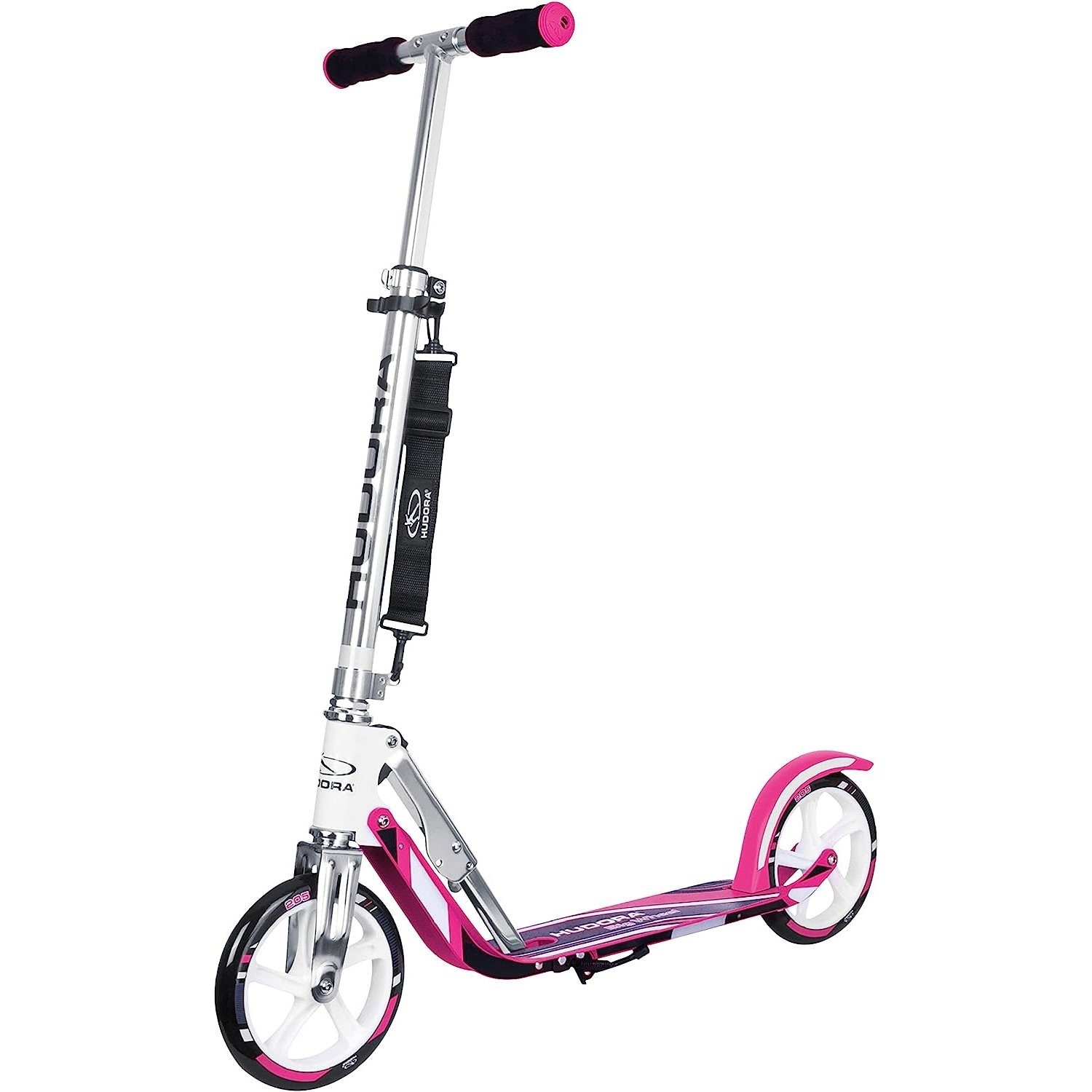 Hudora Scooter 14738/01 Neu Big Wheel Scooter RX-Pro 205, weiß/pink, Neues