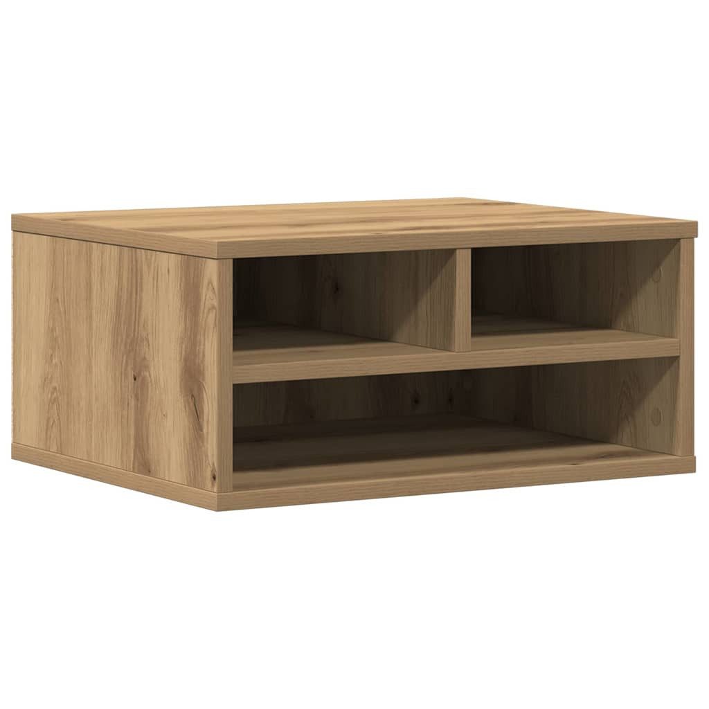 vidaXL Druckertisch Druckerständer Artisan-Eiche 49 x 40 x 22,5 cm Holzwerkstoff (1-St)