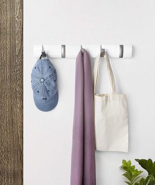 Umbra Wandhaken Hooks Flip 5 Garderobenhaken Wandhaken Kleiderhaken Kleideraufhänger, Garderobe, Flur, Badezimmer, Küche, Wohnzimmer, Kinderzimmer, Schlafzimmer