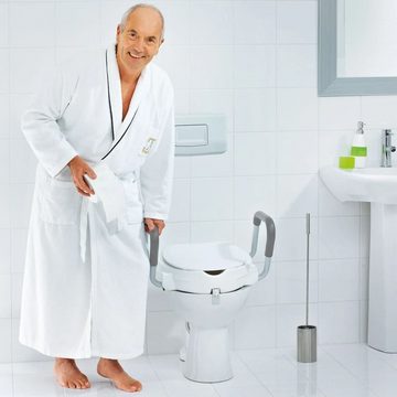 Ridder WC-Aufstehhilfe WC-Sitz mit Sicherheitshaltegriff Weiß 150 kg A0072001