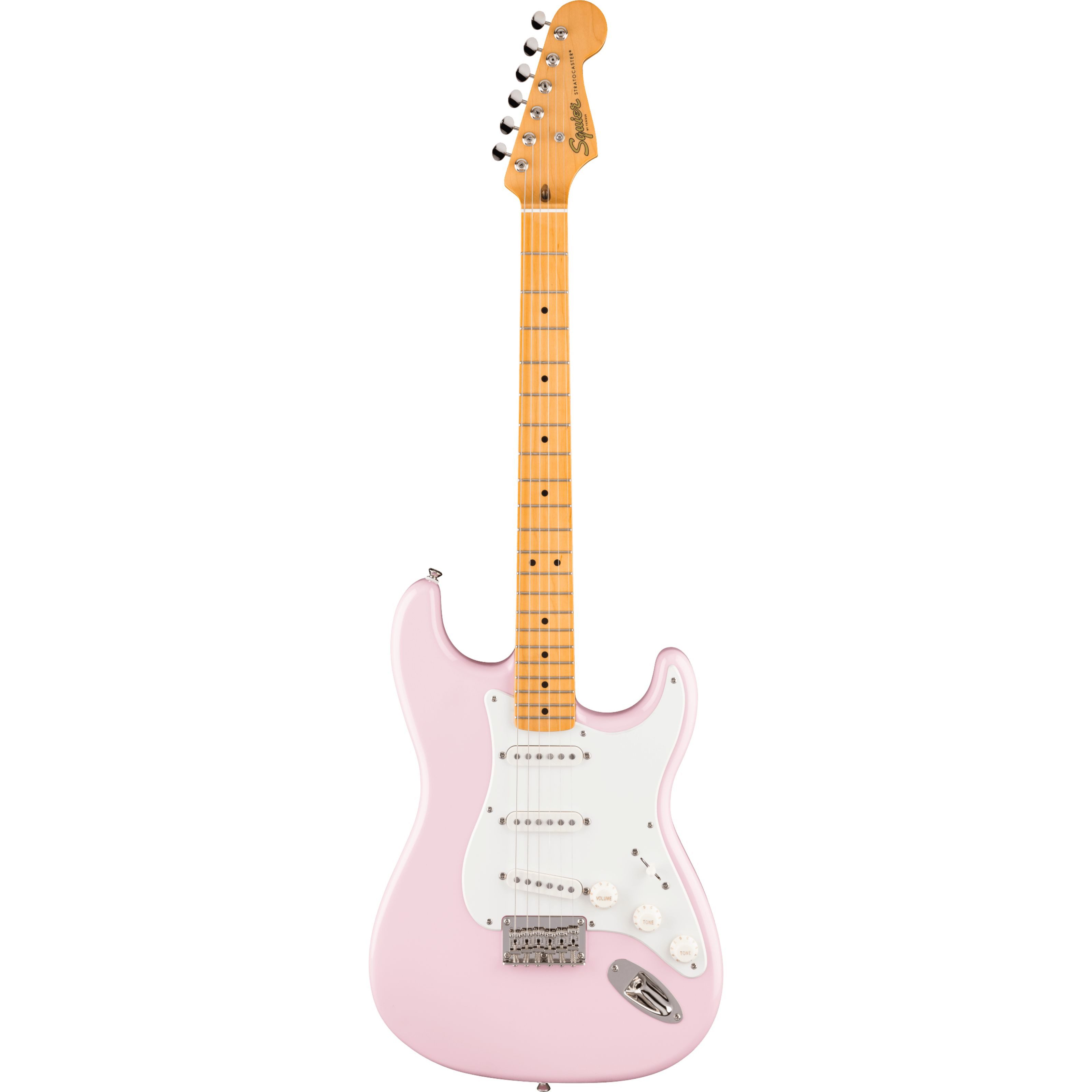 Squier E-Gitarre, E-Gitarren, ST-Modelle, Classic Vibe 50s Stratocaster HT MN Shell Pink - E-Gitarre