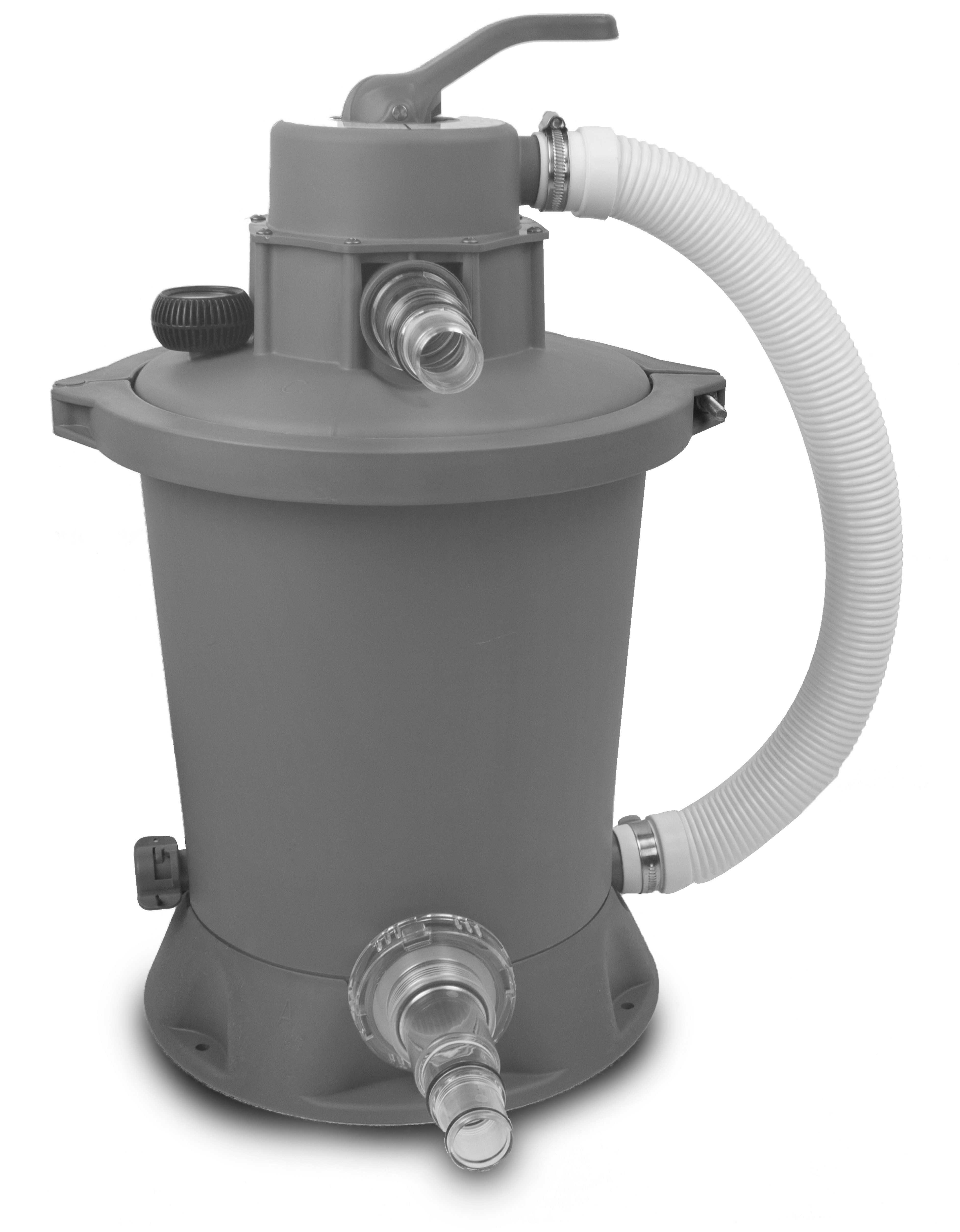 EXIT Framepool inkl. multifunktionaler Poolabdeckung (Set, 4-tlg), BxLxH: 250x540x122 cm, mit Sandfilterpumpe & Sicherheitsleiter