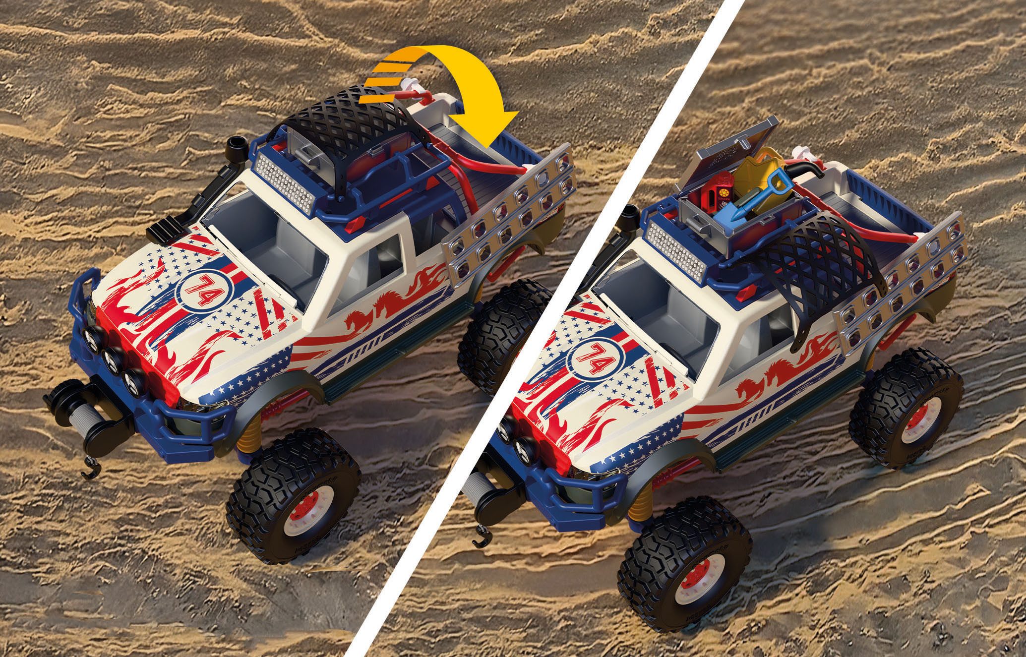 Playmobil® Offroad Truck (72061), City Action Konstruktions-Spielset, (73 St), Made in Europe – Bild 5 von 5