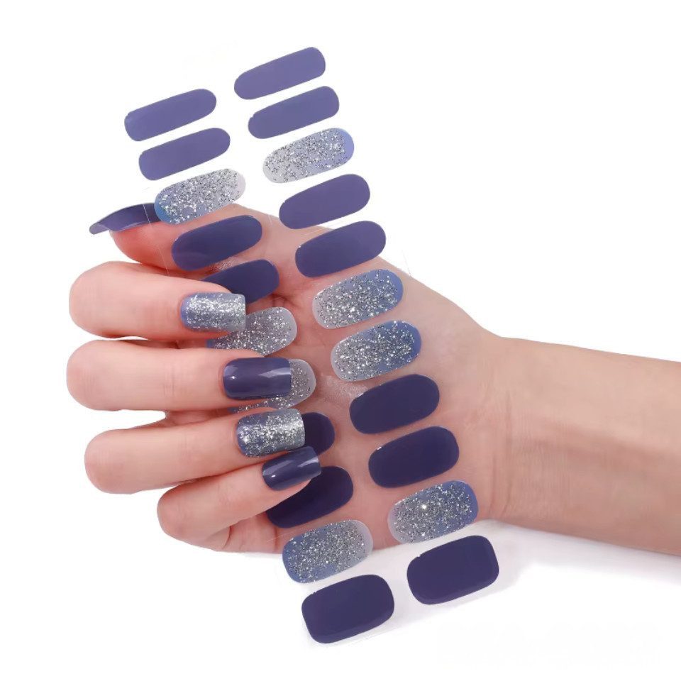 Rötting Design Kunstfingernägel zum Aufkleben 22 Stk Gel Nails Kunstnägel Nagelsticker Saloon-Qualität, Set 22-tlg., Gelnägel Set inkl. Manikürstäbchen & Nagelp – Bild 2 von 5