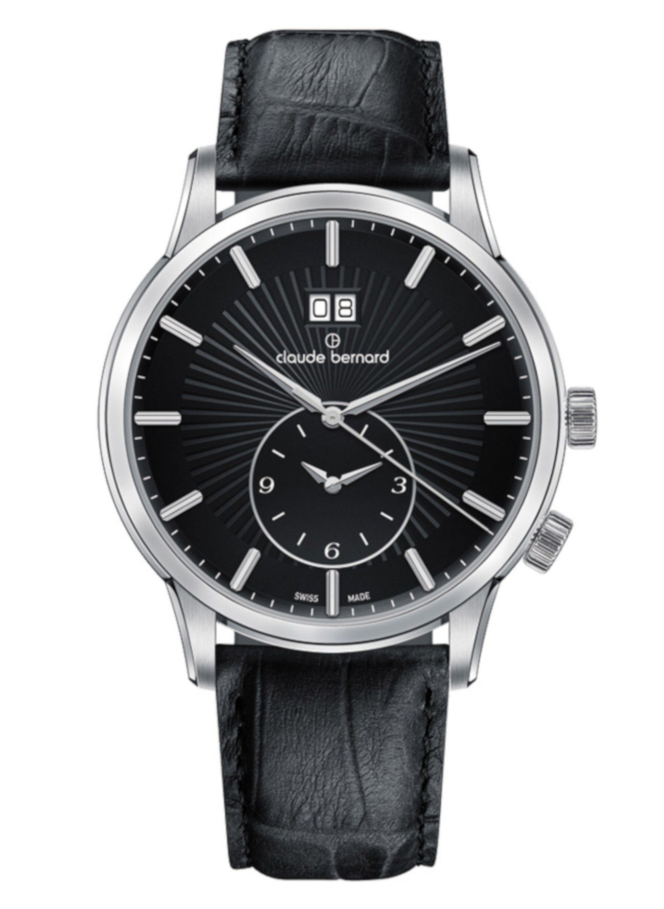 CLAUDE schwarz Schweizer NIN Uhr 3 62007 BERNARD